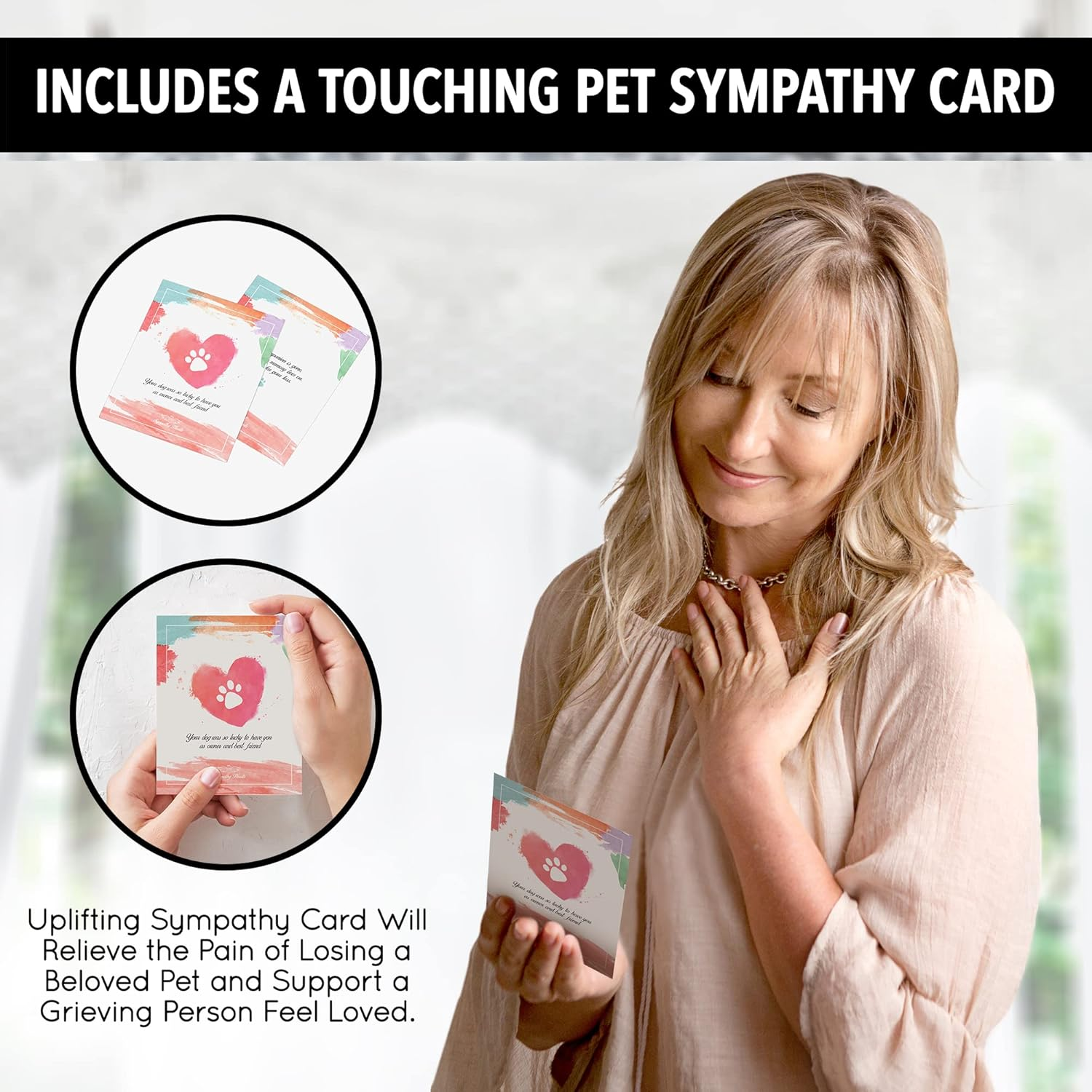 Dog Memorial Wind Chime for Loss of Dog - 34" Pet Memorial Wind Chimes for Dogs, Angel of Friendship Wind Chimes for Loss of Pet Dog, Windchimes in Memory of a Pet Dog image number 2