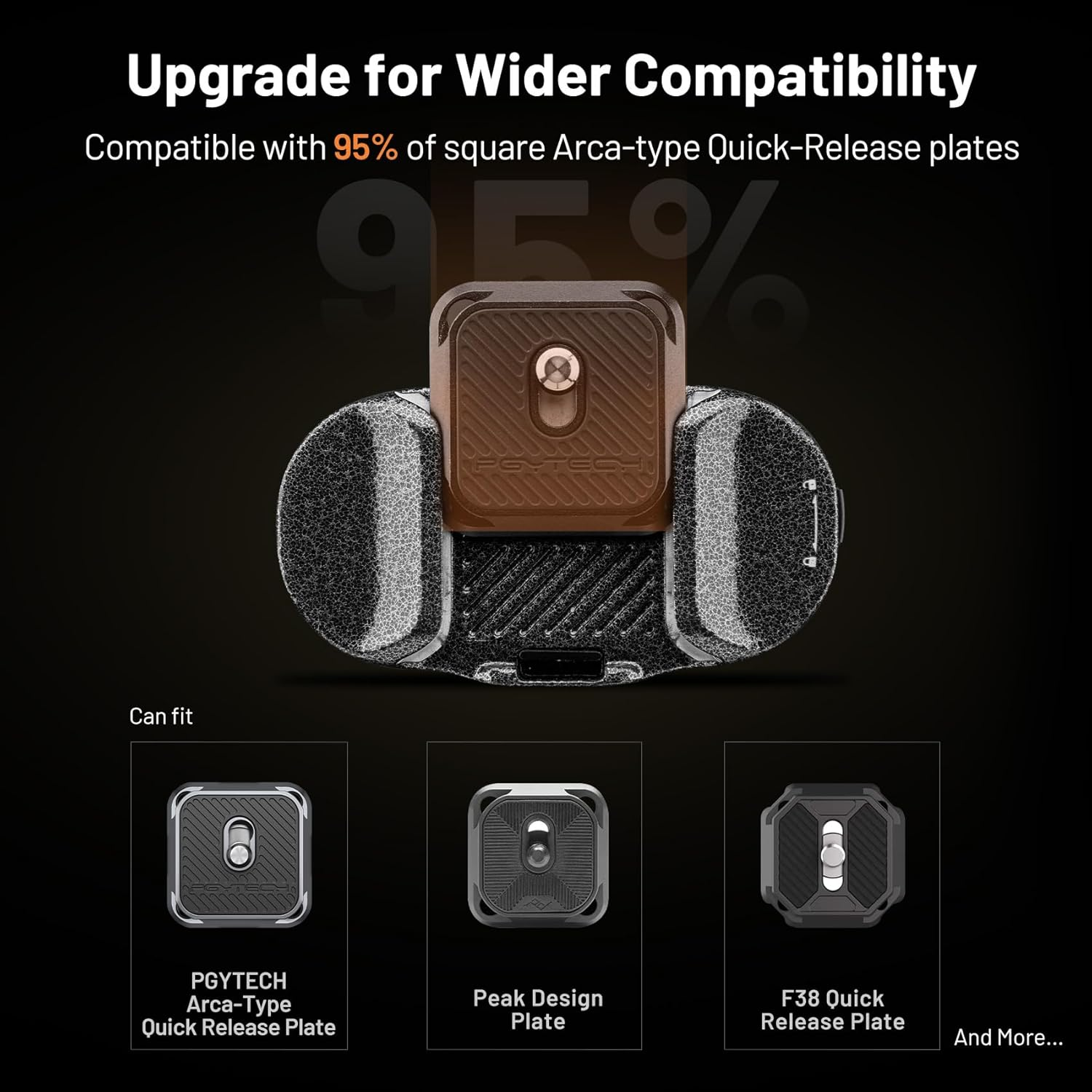 PGYTECH Beetle Camera Clip V2 with Plate, Quick Release Camera Backpack Clip, Arca-Swiss Compatible, Snaplock System for Sony/Nikon/Fuji/Dslr/Mirrorless Cameras, Instant Mounting & Hands-Free Shooting image number 6