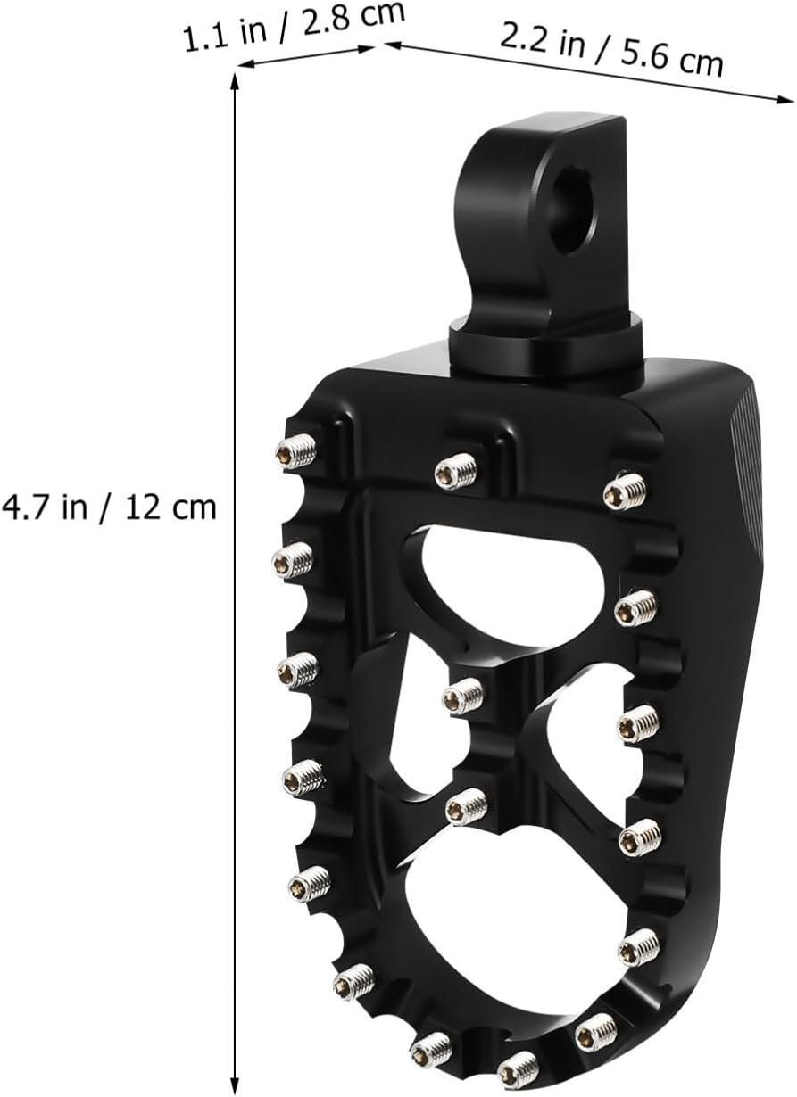 JECOMPRIS Motorcycle Foot Rests Motorbike Foot Pegs Front Rear Footpeg Motorcycle Brake Pedal for Motorcycle Motorbike Black image number 6