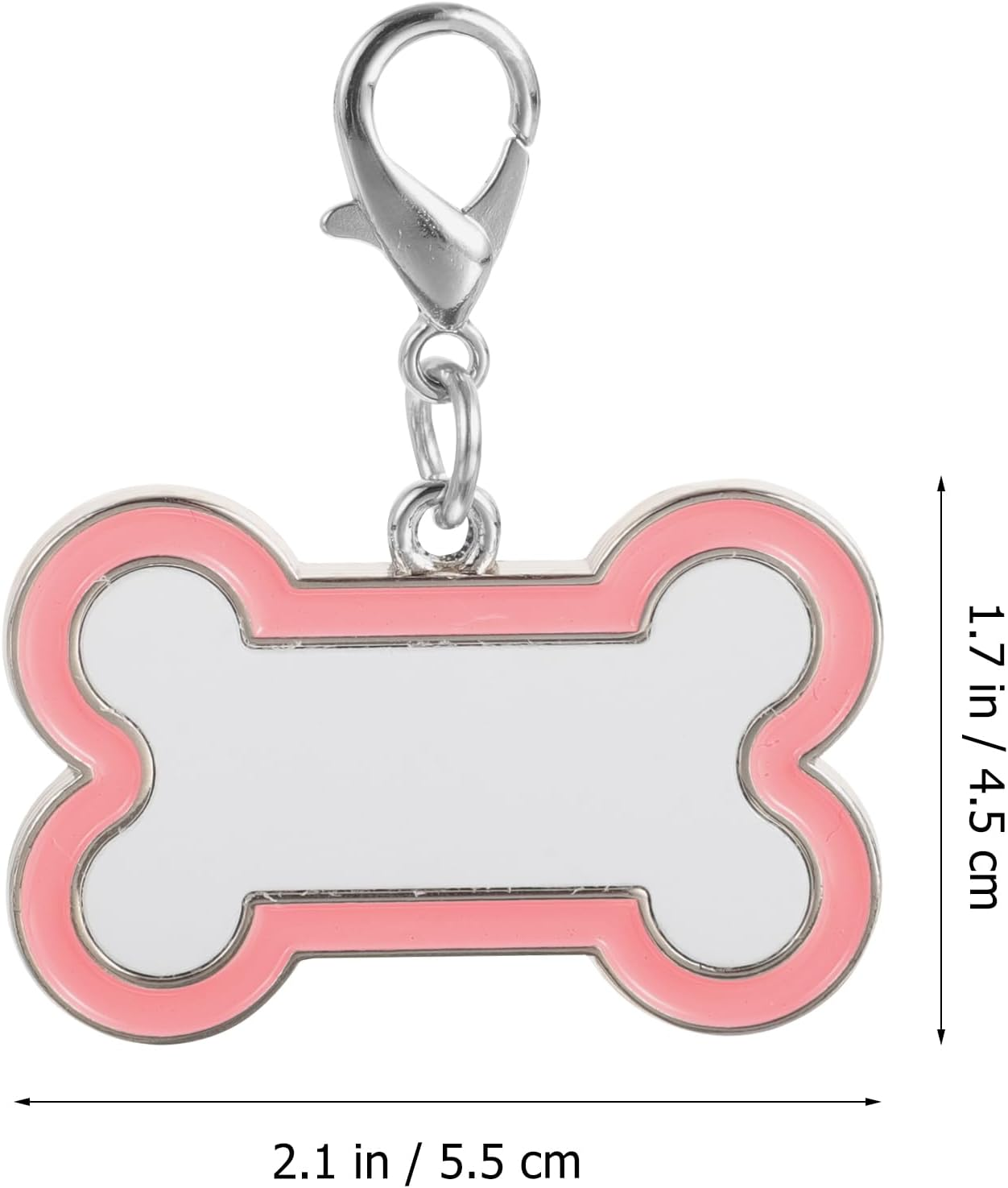 LUOZZY 4 Pcs Sublimation Blank Dog Tags Heat Transfer Puppy Kitten Tags Pendent Blank Craft Pet Tags Supplies - Pink image number 6