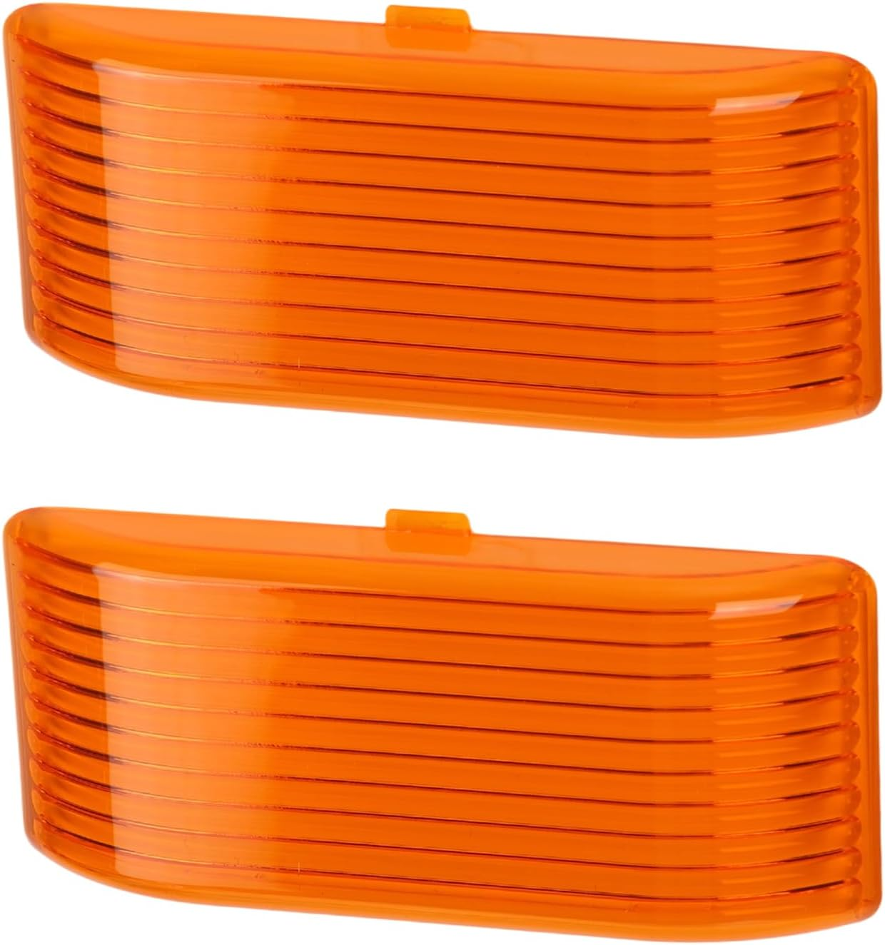 2Pcs Replacement Lens Parts for RV Exterior Porch Light, Plastic Camper Lights Cover Trailer Accessories Compatible with BARGMAN 34-78-517,515, 522 (Transparent)