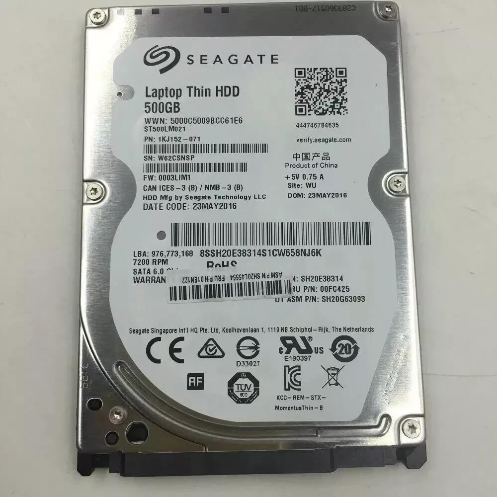 Seagate 500 Gb 2.5&Prime; Inch Sata 7Mm Thin HDD Laptop Notebook Hard Disk Drive (Renewed)