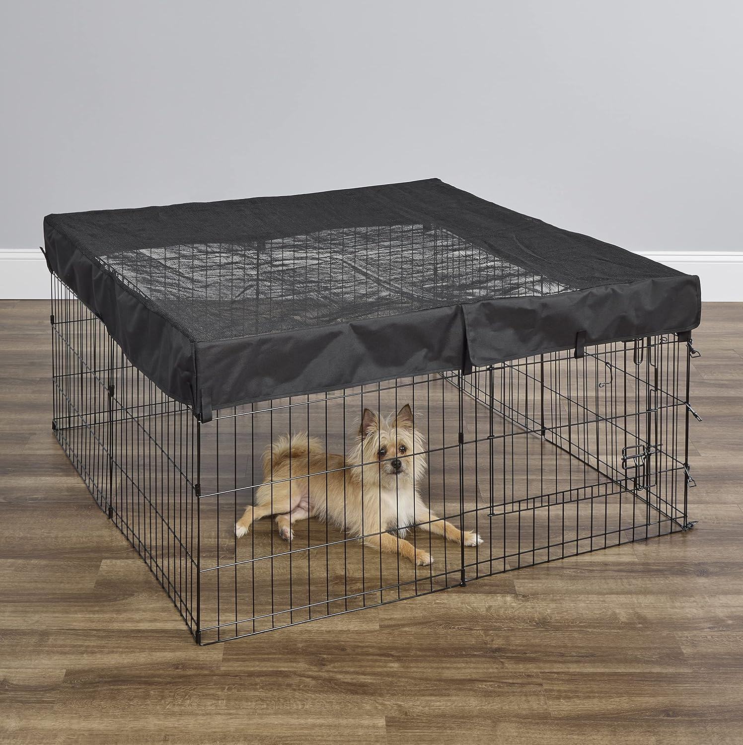 Midwest Homes for Pets Square Exercise Pen Fabric Mesh Top image number 6