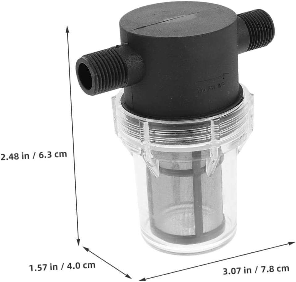 HOMSFOU 4Pcs Rv Water Pump Filter Inline Mesh Strainer Grit Filter Screen Water Strainer for Caravan Outdoor Use image number 2