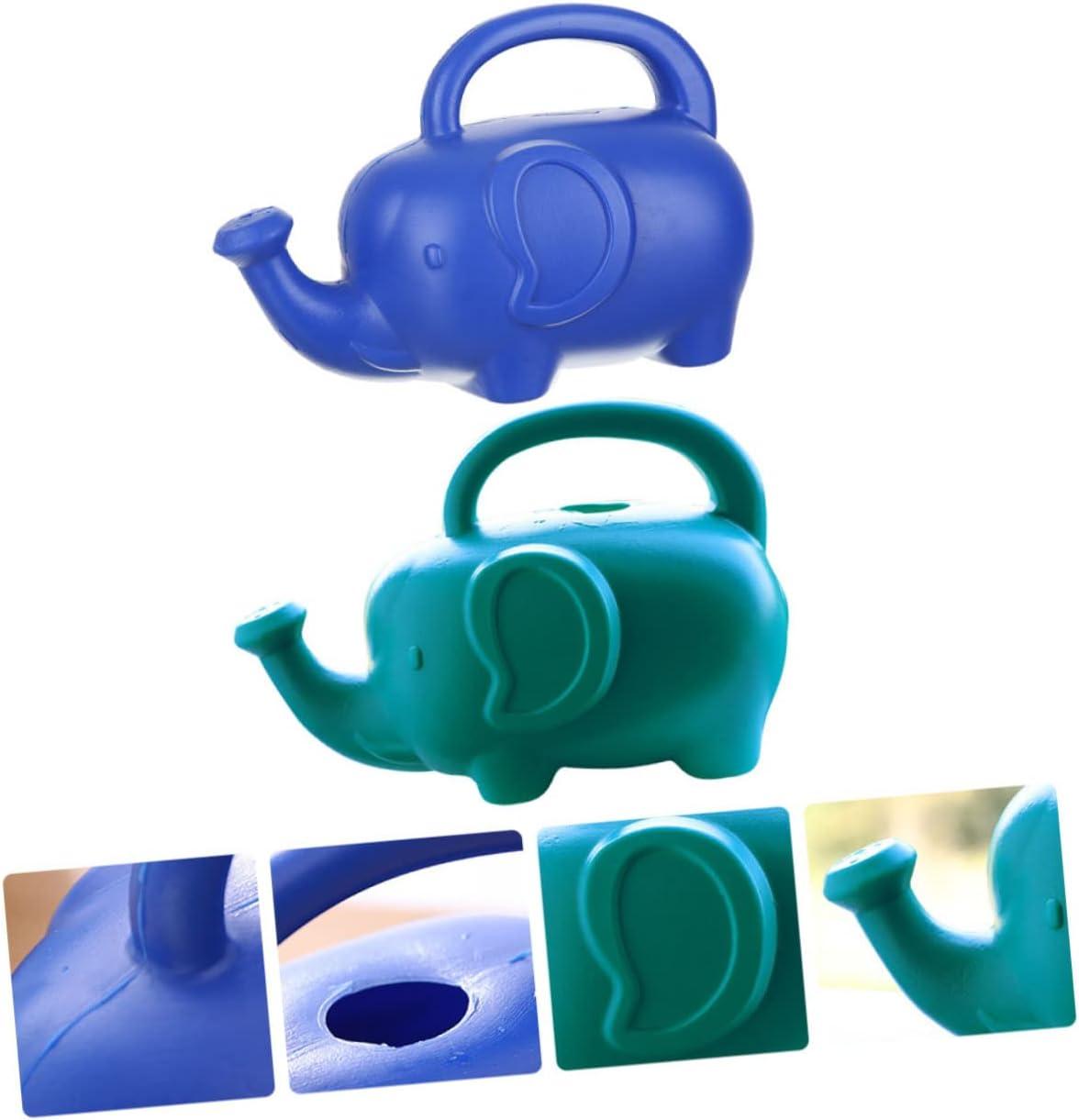 SUPVOX 2Pcs Cute Animal Kettle Watering Can for Garden Plant Sprinkling Outdoor Use image number 4