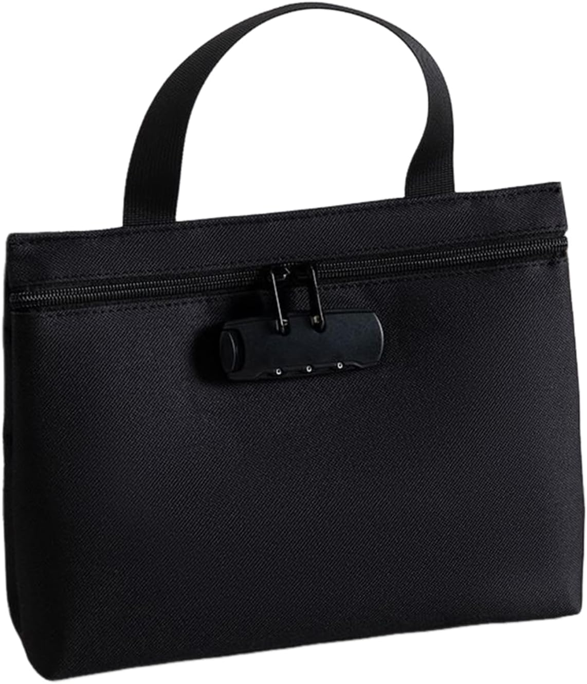 Locking Money Bag, Waterproof Zipper Organizer Pouch with Three Digit Lock, Travel Storage Case with Secure Closure, Keys Jewelry Passport Valuables, Documents Tickets 12.6X9.45X3.15 Inches