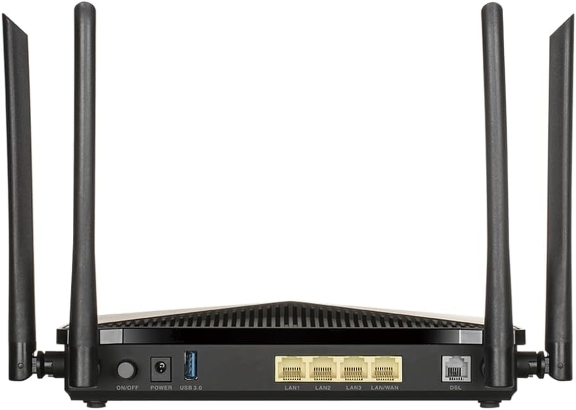 D-Link DSL-245GE AC1200 Dual Band Wireless VDSL2/ADSL2+ Modem Router - Wifi 5, NBN Compatible, MU-MIMO, Gigabit LAN, USB 3.0, for Gaming & Networking Devices image number 2