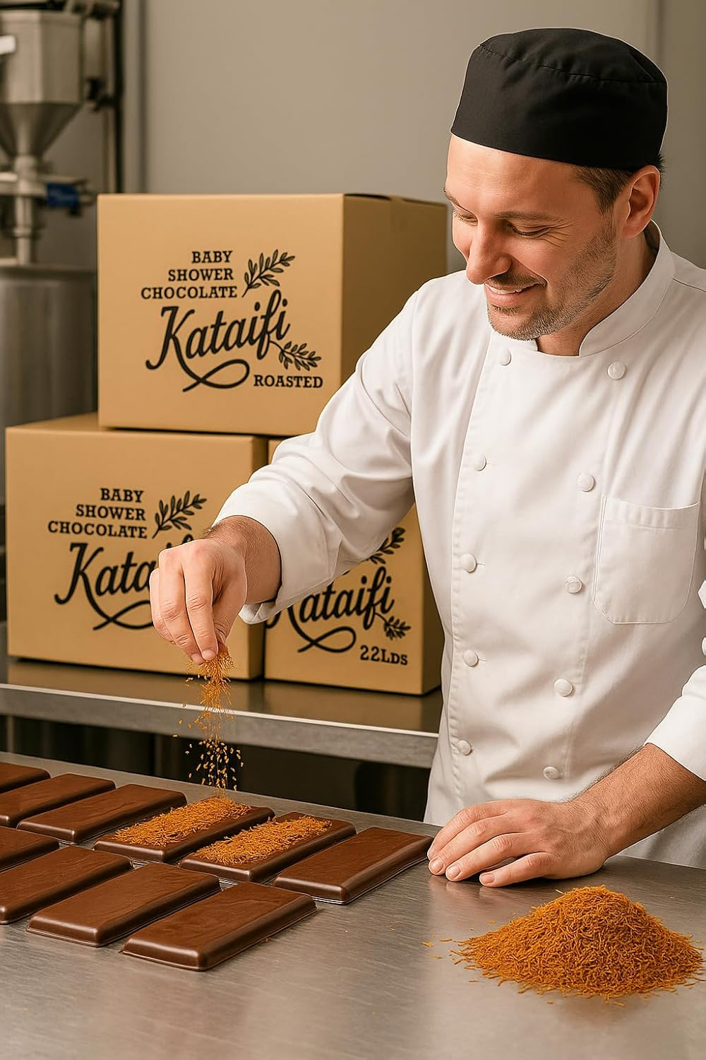 Roasted Kataifi Shredded Fillo Dough, Kurutulmus Kadayif Pastry Dough, Ingredient for the Viral Dubai Pistachio Chocolate Bar, Shredded Phyllo, Kunafa, Knafeh, Katifi, 500G image number 1