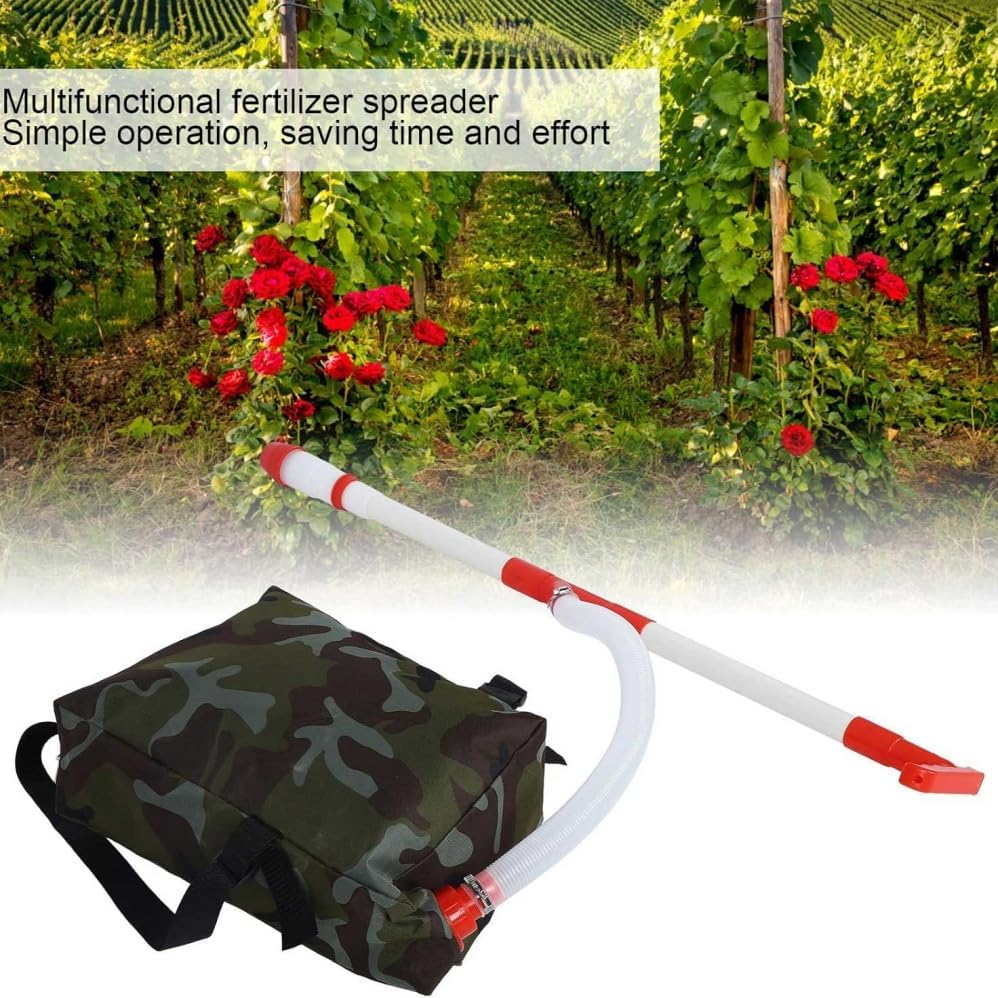 Fertilizer Applicator,Manual Fertilizer Spreader Fertilizing Tool with Bag for Farm Corn Vegetables Sugar Cane Fruit Trees,Outdoor Soil Spreader for Home Gardening,Hand Spreader,Agricultural Supplies image number 2