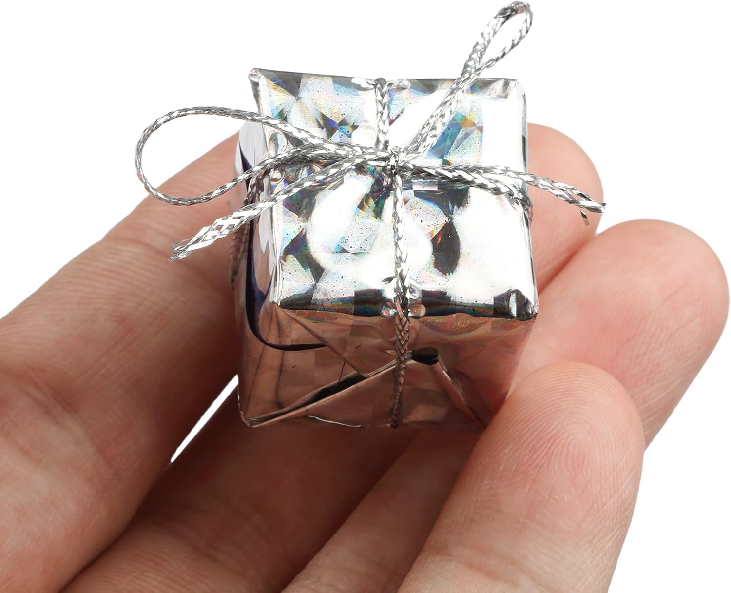 Christmas Tree Small Gift Boxes Hanging Decorations Ornaments Party Favors,24 PCS (Random Color)