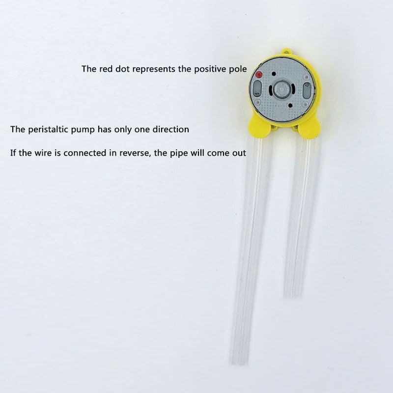 WADY 2Pcs 12V DC Peristaltic Dosing Pump, 60Ml/Min Low Flow Liquid Transfer Pump with Quick Connector for Aquarium, Laboratory Analytical Equipment, Small Precision Dosing Head