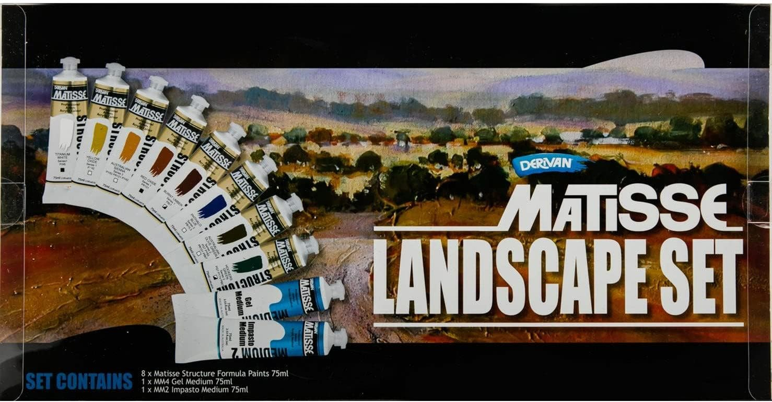 Derivan Matisse Structure Landscape Paints 75 Ml (10-Pieces Set) image number 1