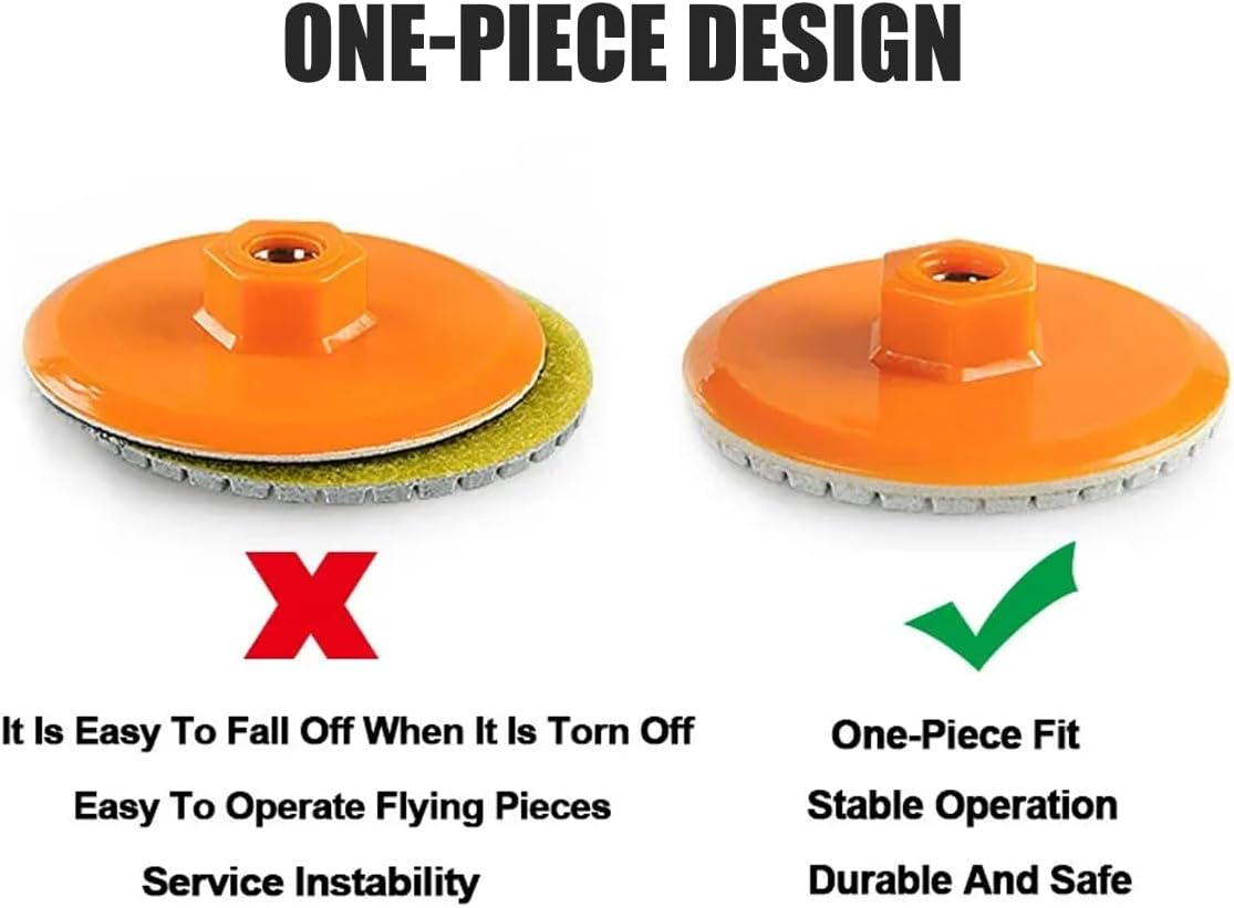 AIMALL 10PCS 3-Inch Diamond Polishing Pads for Trimming, Grinding, and Polishing Marble, Granite, and Stone image number 4