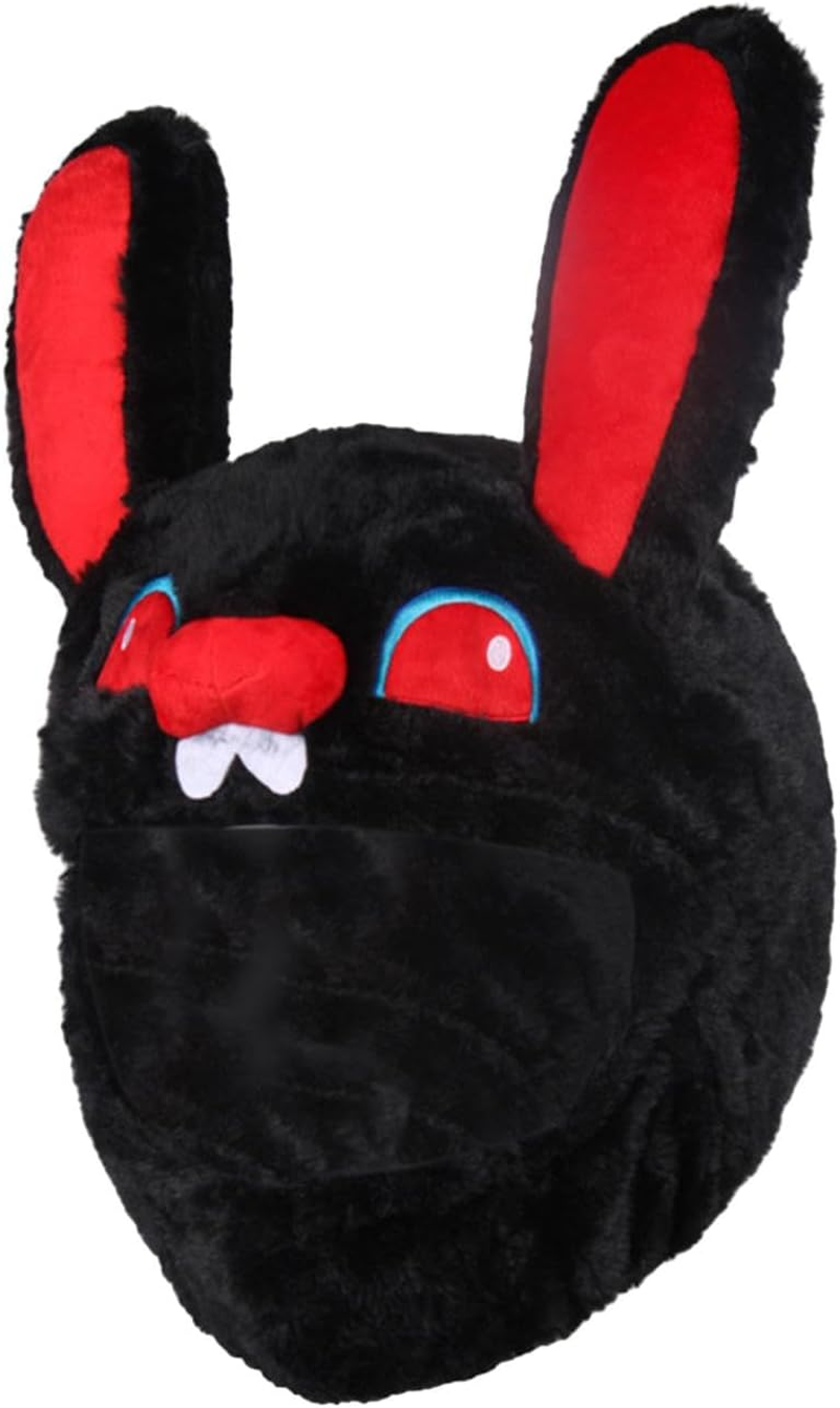 Magideal Helmet Cover Full Face Bunny Durable Decorative Gifts Soft Universal for Men Women Funny Helmet Cover Helmet Protective Cover image number 2