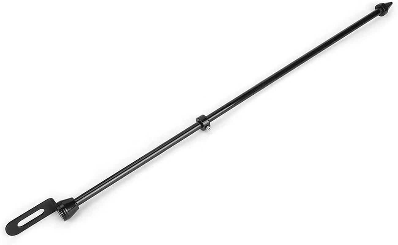 Universal Motorcycle Flagpole, Universal Motorcycle Rear Luggage Rack Mount Flag Pole Stainless Steel Luggage Rack Pole Accessory (Plating Color)