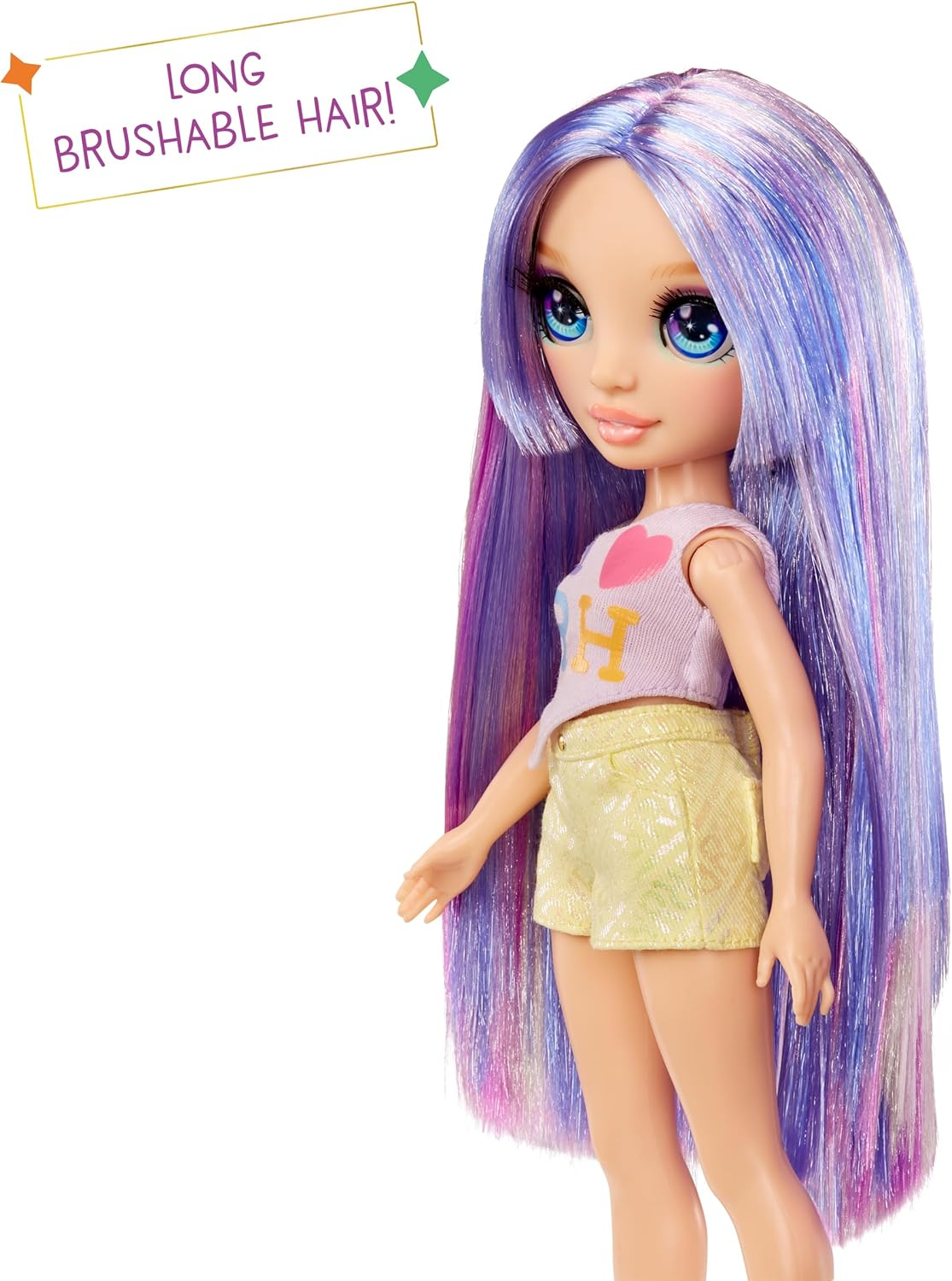 Rainbow High My Fashion Style - Violet - Purple 27Cm Fashion Doll with Statement Outfit, Stylish Handbag, Fun Toy Present for Girls, Suitable for Children Ages 4-12 Years