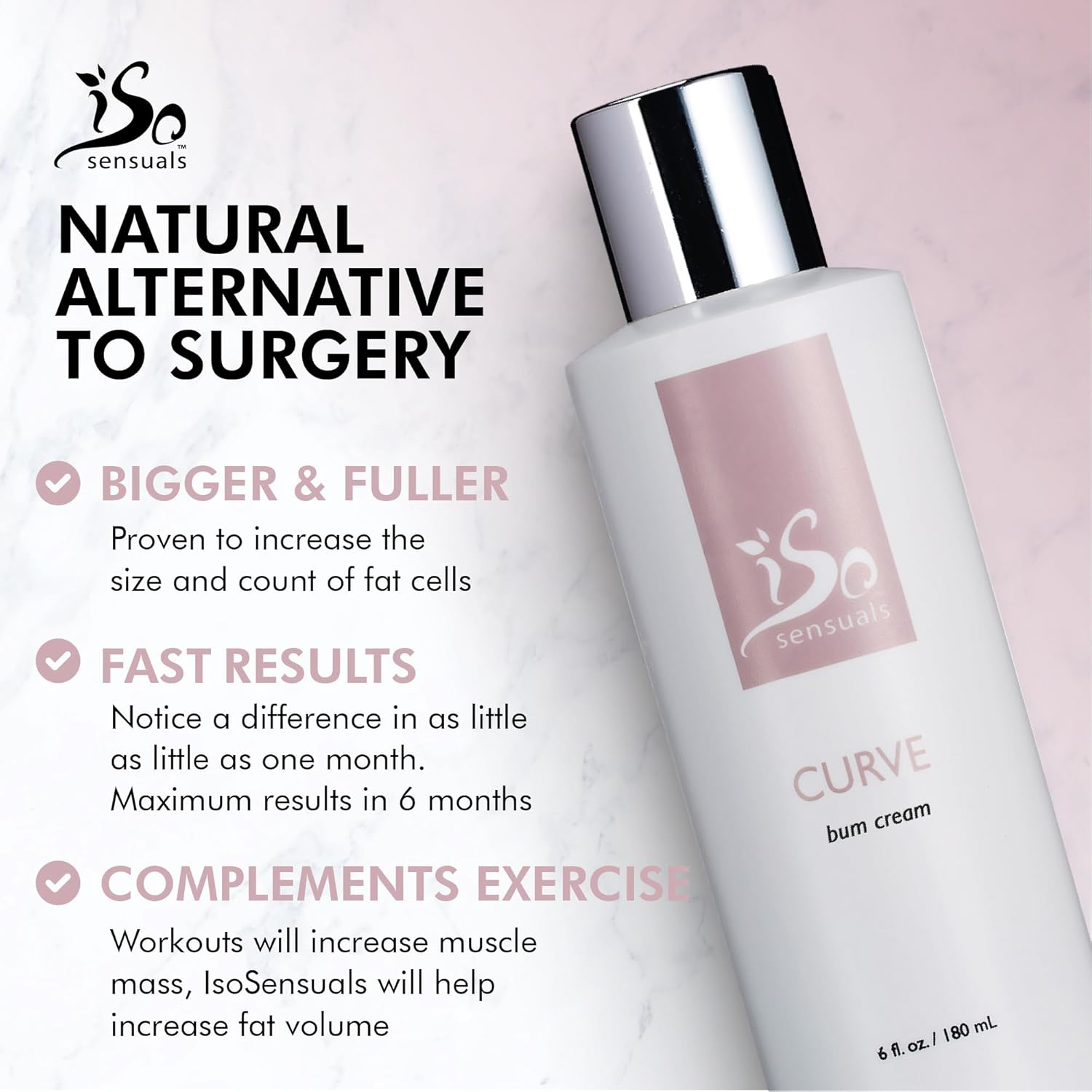 Isosensuals CURVE | Butt Enhancement Cream - 1 Bottle image number 6