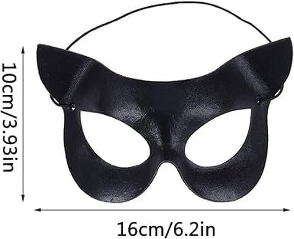 Halloween Costumes Mask,Halloween Masquerade Mask,Cat Eye Half Mask image number 3