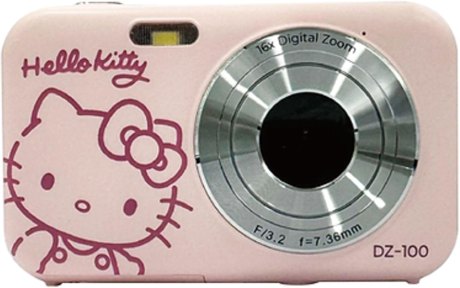 YASHICA Yashica DZ-100 Hello Kitty Digital Camera, 4K Compact Camera with 14X Optical Zoom, Supports Micro SD Cards, Pink image number 1