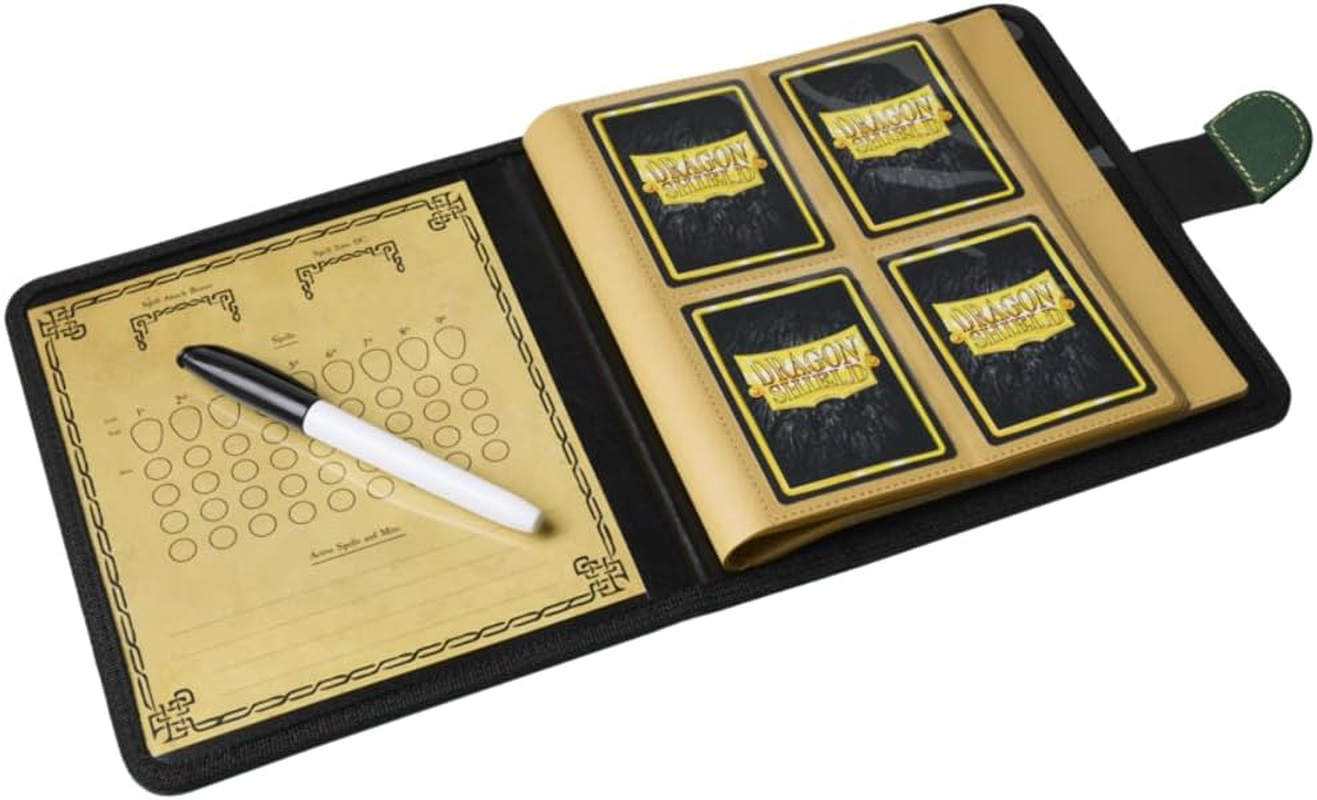 Arcane Tinmen Dragon Shield Roleplaying Spell Codex Card Game, Forest Green image number 1