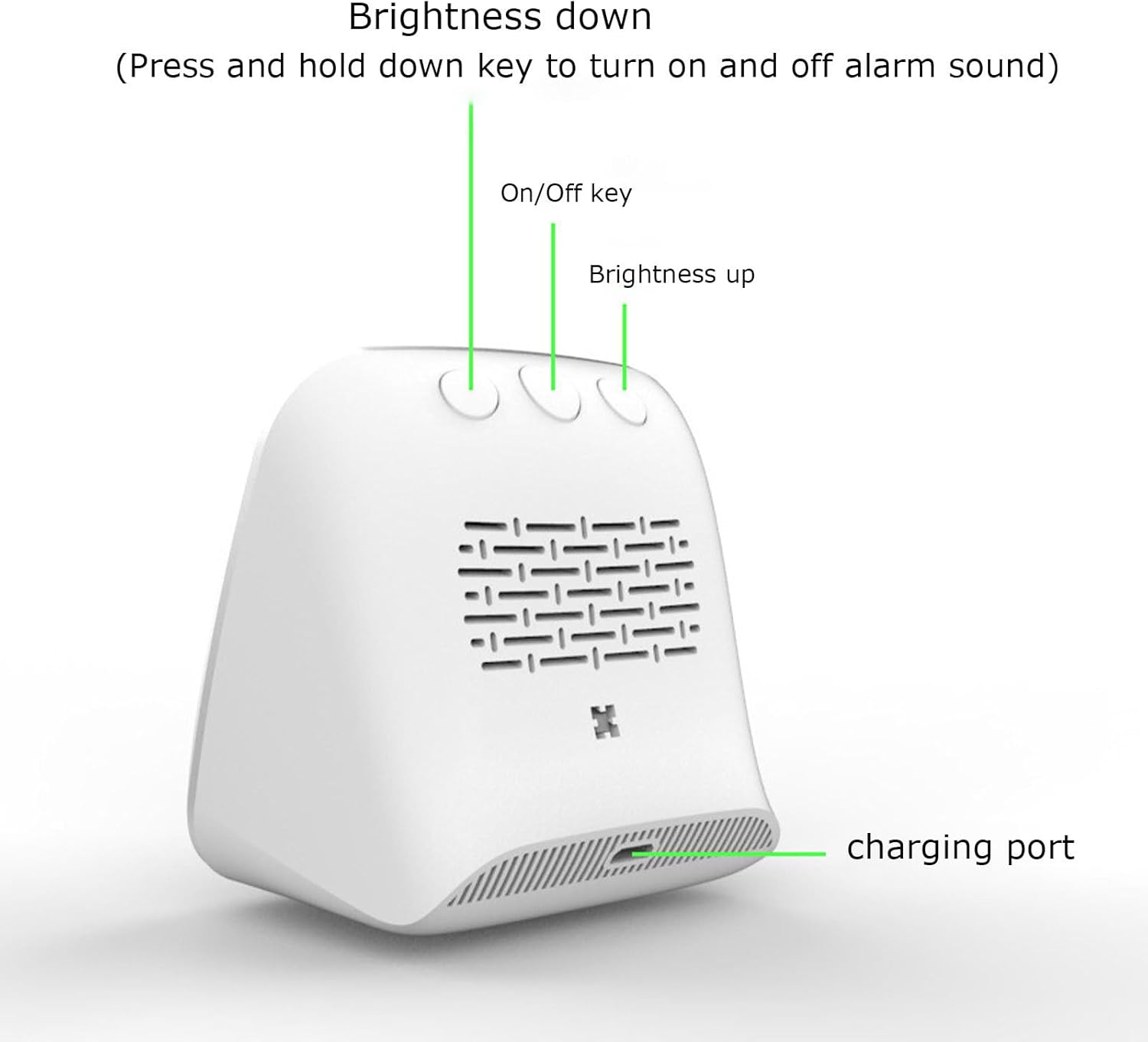 Carbon Monoxide Detector, Co2 Detector, USB Charging Air with Warning Function, PM2.5, Temperature, and Humidity Measurement Tool with LED Digital Display for Home School image number 5
