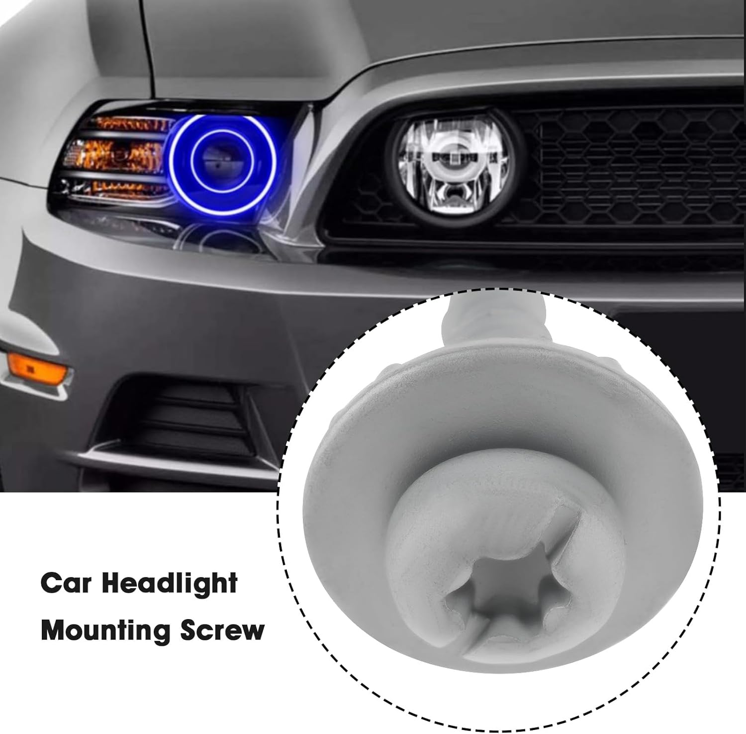 SING F LTD Car Headlight Mounting Screw Compatible with Ford Kuga Compatible with Ecosport image number 2