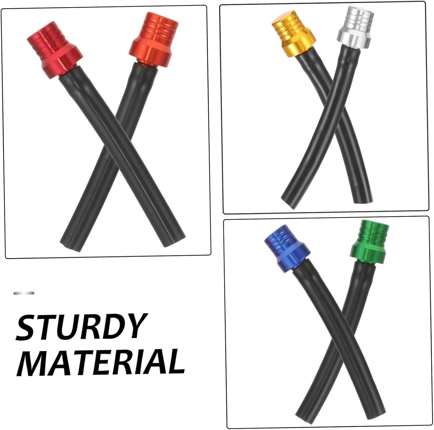 Ibasenice Motorcycle Gas Fuel Caps Vent Motorcycle Tank Breather Hose 7Pcs Kit for Motorbike Atv Dirt Bike Off-Road Use Sturdy Metal Vent Tube with Valves for Fuel Tank Accessories image number 5