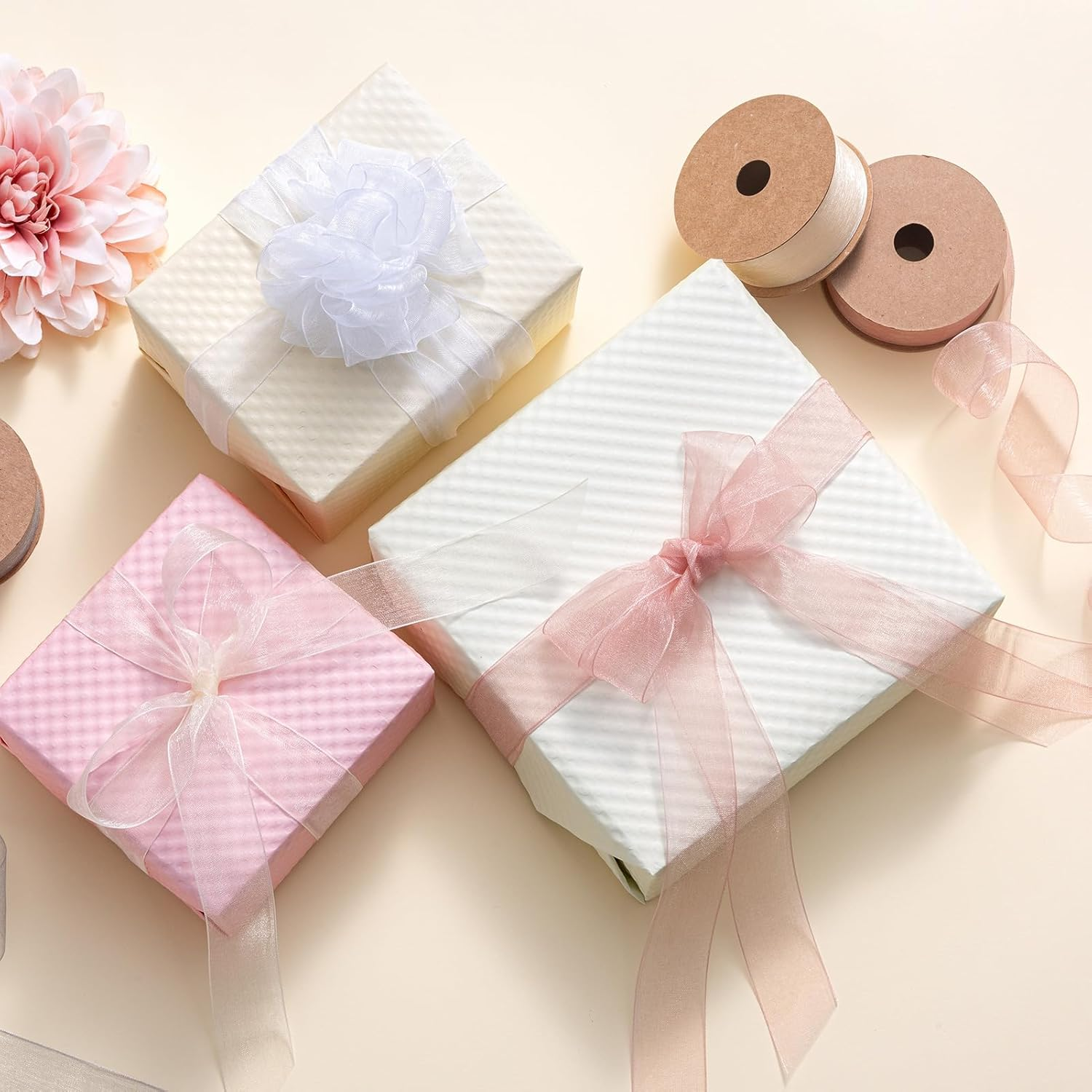 Organza Ribbon - Royal Blue & Navy Blue, 1 Inch X 10 Yd, Silk, Wedding Invitation image number 6