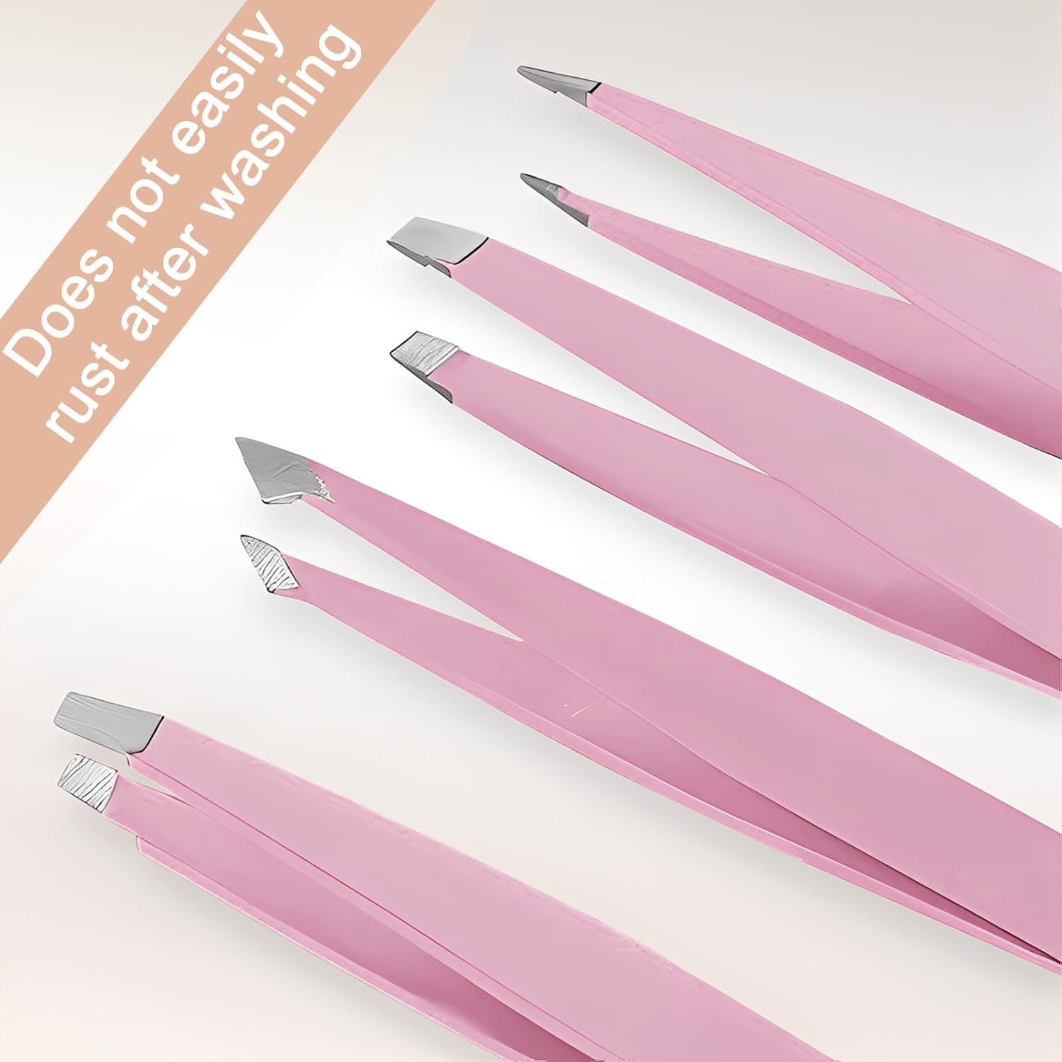 Havenease 4-Piece Eyebrows Tweezers,Stainless Steel Slant Tweezer Set and Pointed Hair Removal Tweezers, Precision Tweezers for Men and Women,Ingrown Hair,Eyebrows Plucking,Daily Beauty Essentials