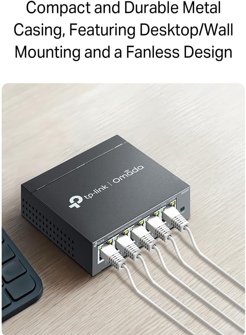 Tp-Link Omada 5-Port Gigabit Easy Managed Switch, 5 X Gigabit Ports, Compact Metal Case, Auto Recovery, Port Isolation, SDN, VLAN, IGMP Snooping, Centralised Cloud Management, Plug & Play(Es205G) image number 4