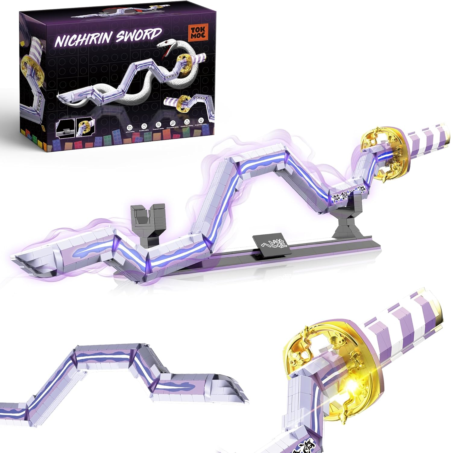 Jorumo Iguro Obanai Sword Building Block image number 5