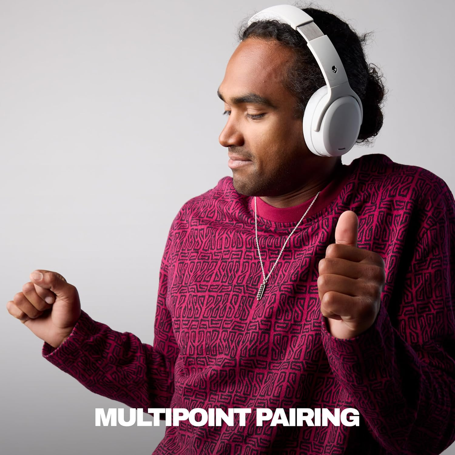 Skullcandy Crusher ANC 2 Over-Ear Bluetooth Wireless Headphones, Bone image number 1