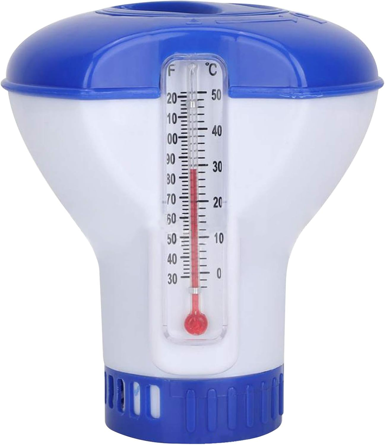 Yasao Pool Chemical Dispenser with Thermometer Floating Chlorine Tablets Dispenser Spa Chemical Dispenser for Outdoor Indoor Swimming Pools Spas Hot Tubs Fish Ponds image number 6