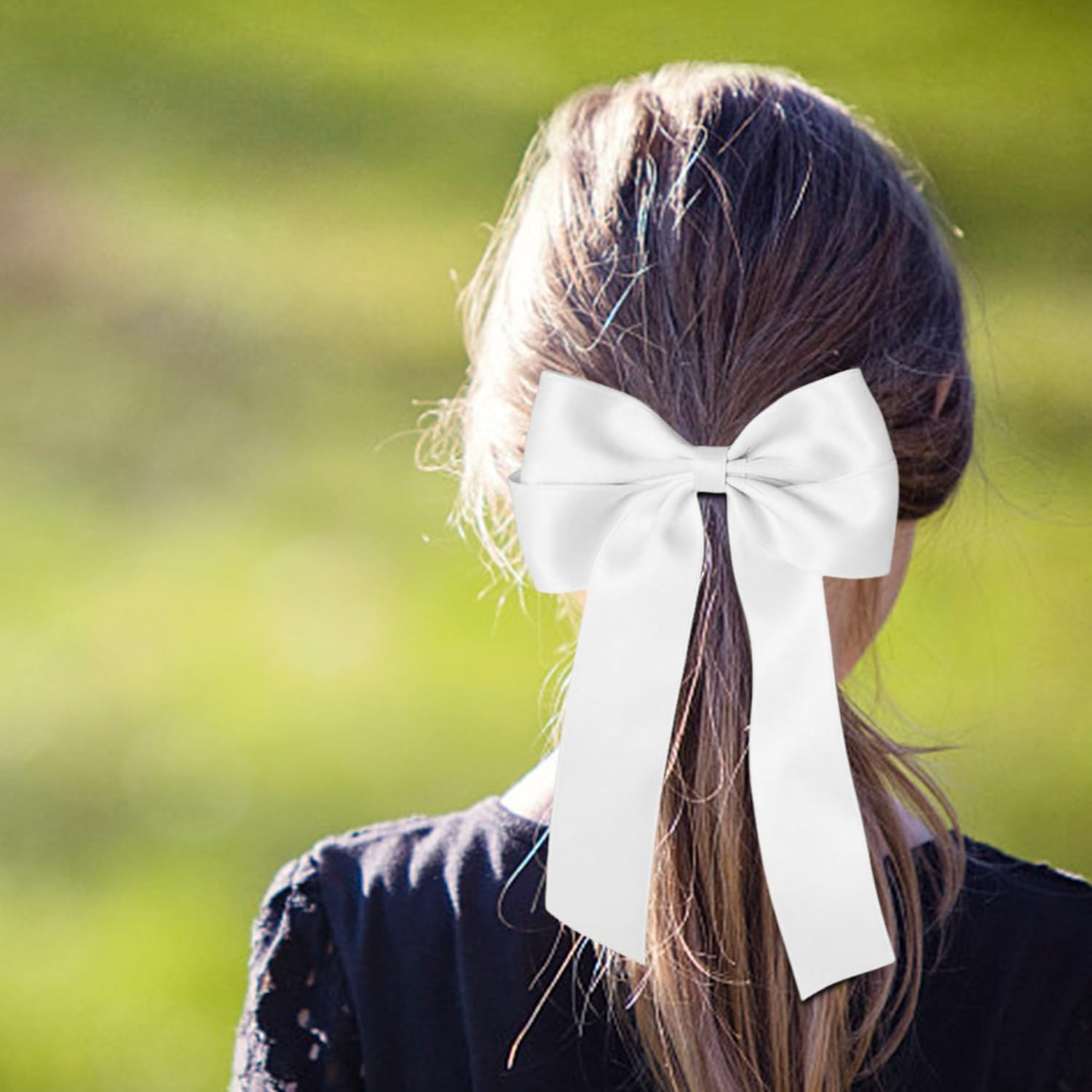 4 Hair Pins with Bow, All Same Streamer Hairpin, Personalised Fashion Hair Accessories, Suitable for Daily Use, Event Party Scenes image number 3