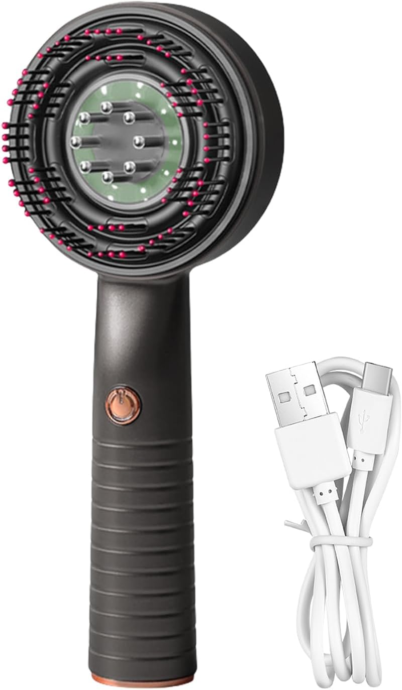 Hair Oil Applicator | Scalp Massager Hair Growth Electric - Comb Waterproof Rechargeable Vibrating Head Regrowth for Women Personal Care Beauty Home Travel