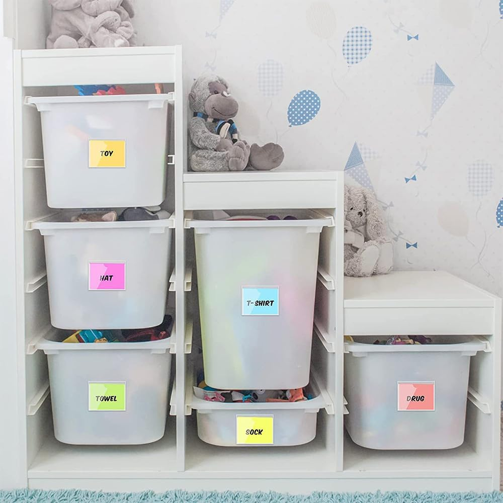 Self-Adhesive Index Card Document Sleeve, 50Pcs Self Adhesive Index Card Document Sleeve,Self-Adhesive Label Holder Card Document Sleeve Label Holder Clear Library Card Holders image number 1