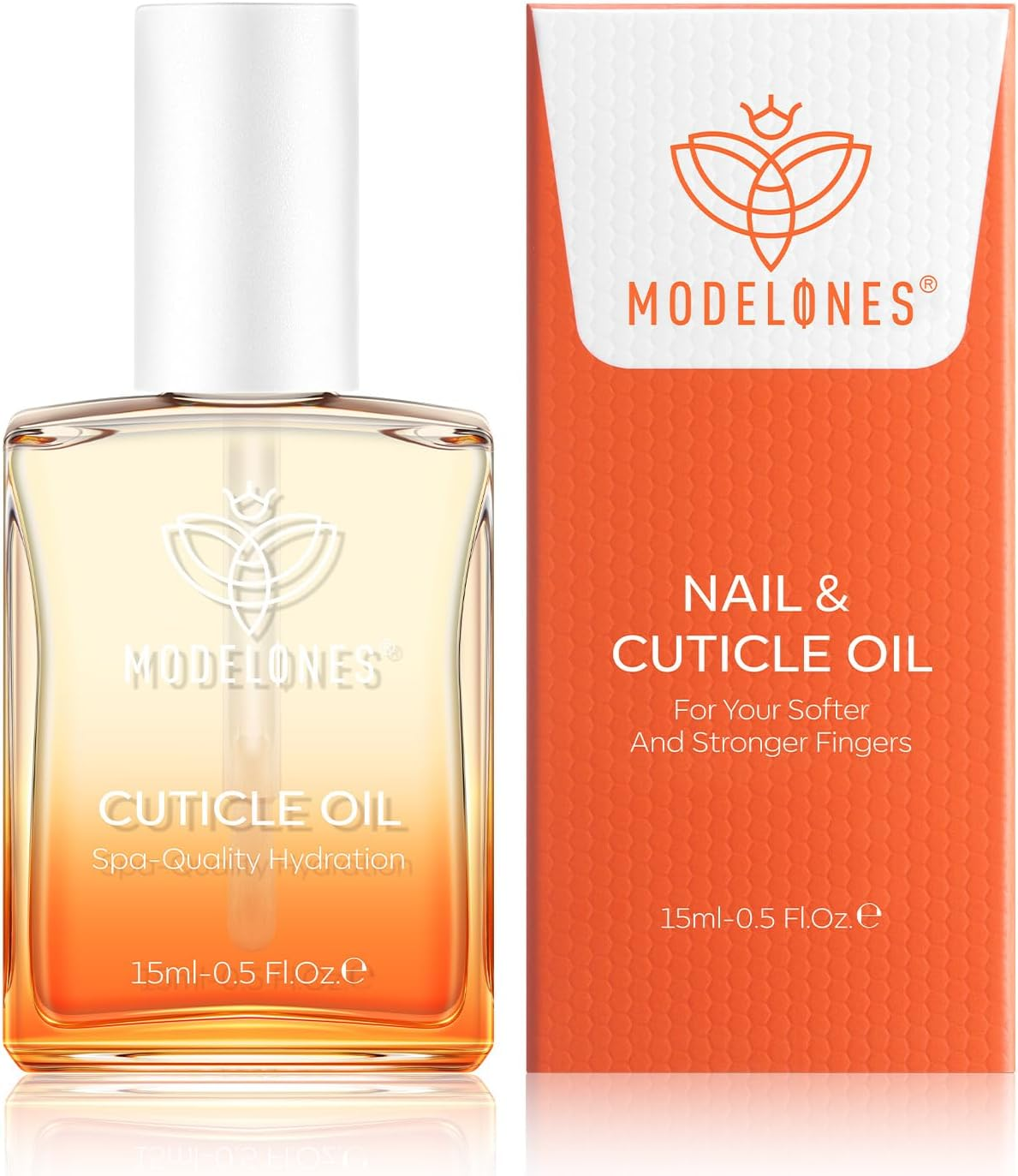 Modelones Cuticle Oil for Nail & Cuticle Care, Nourishing Formula with Jojoba Oil & Vitamin E, Nail Strengthener, Moisturizes Dry Skin, Repairs Cuticles, Nail Growth Oil, 15Ml image number 5