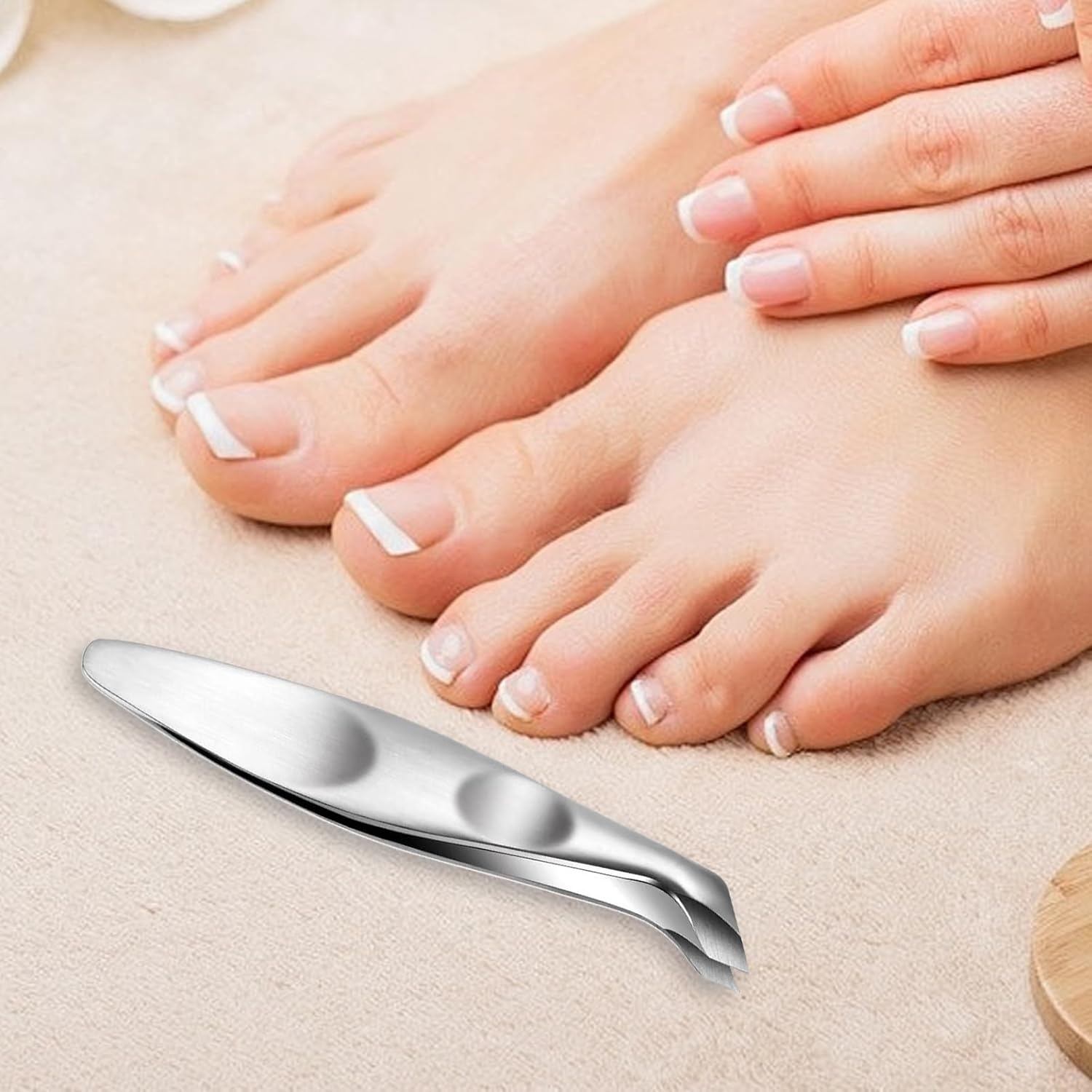 Gkgwuxf Cuticle Nipper | Cuticle Clipper for Dead Skin Remove,Stainless Steel Precision Fingernails Toenails Manicure Pedicure Nail Dead Skin Removal Tweezer for Travel Foot Spa Home Salon image number 1