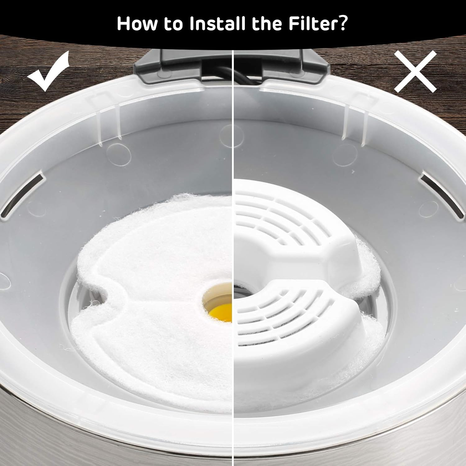 Ipettie Water Fountain Carbon Filters for Stainless Steel Cat Drinking Fountain and Neverland Cat Water Fountain with LED Light, IP-670-F4, 4 Packs (RESTOCK within a Week) image number 5