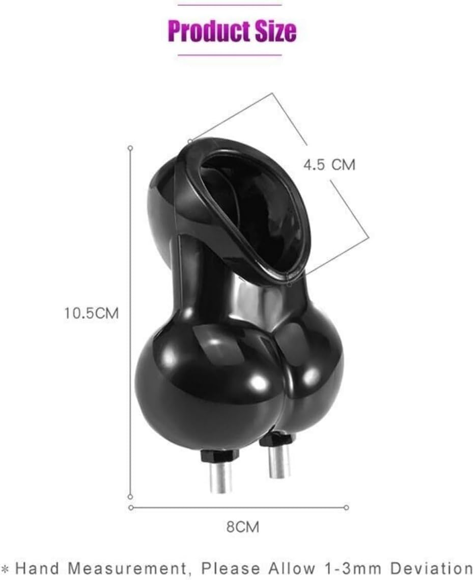 Electric Shock Chastity Cage Ring Scrotum Sleeve Ball Stretcher Ring Cage for Men Adult Sex Toys (Black) image number 1