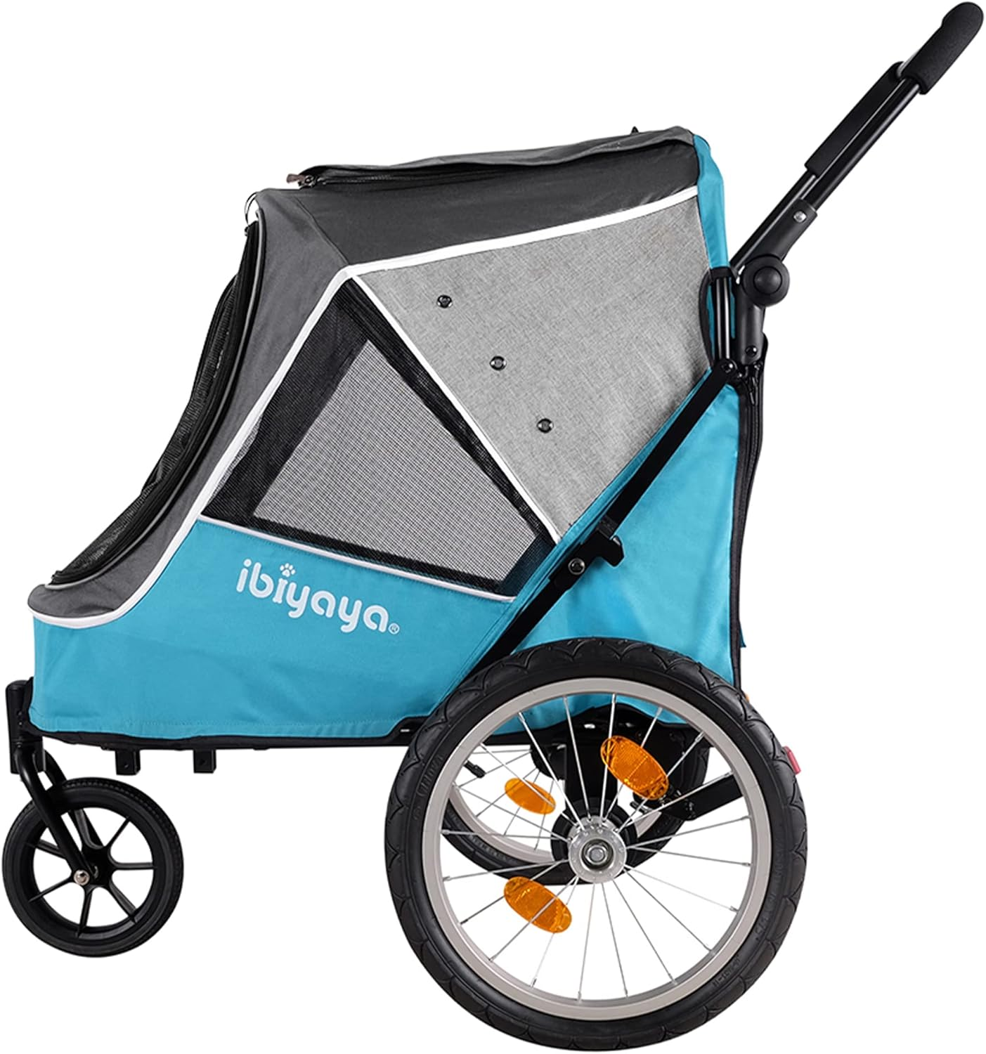 Ibiyaya Happy Pet Trailer V2 Jogger Stroller for Dogs, Ocean Blue