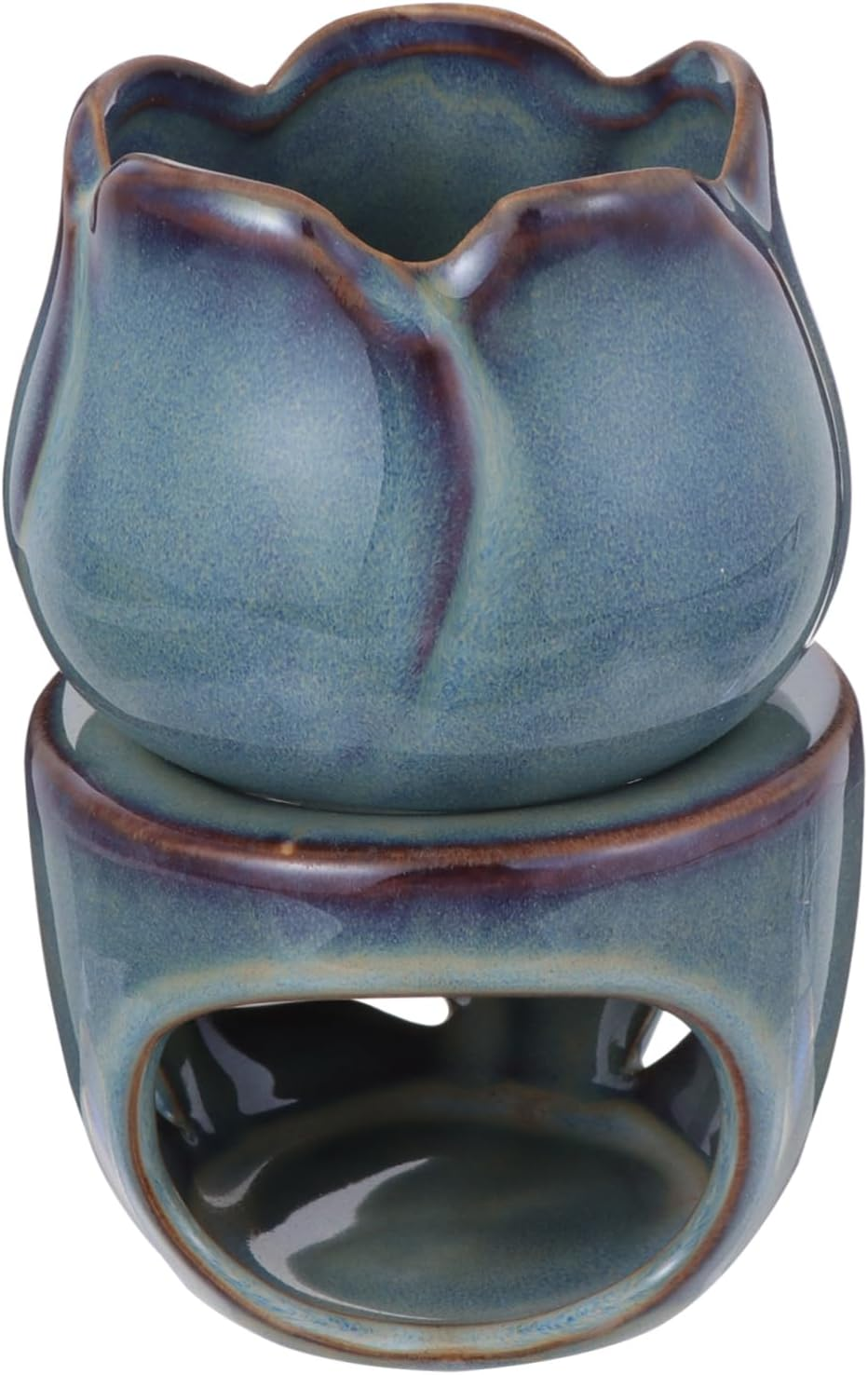 Ceramic Aromatherapy Burner Tulip Incense Stove Aroma Heating Holder for Home Decor for Living Use Incense Burner Holder