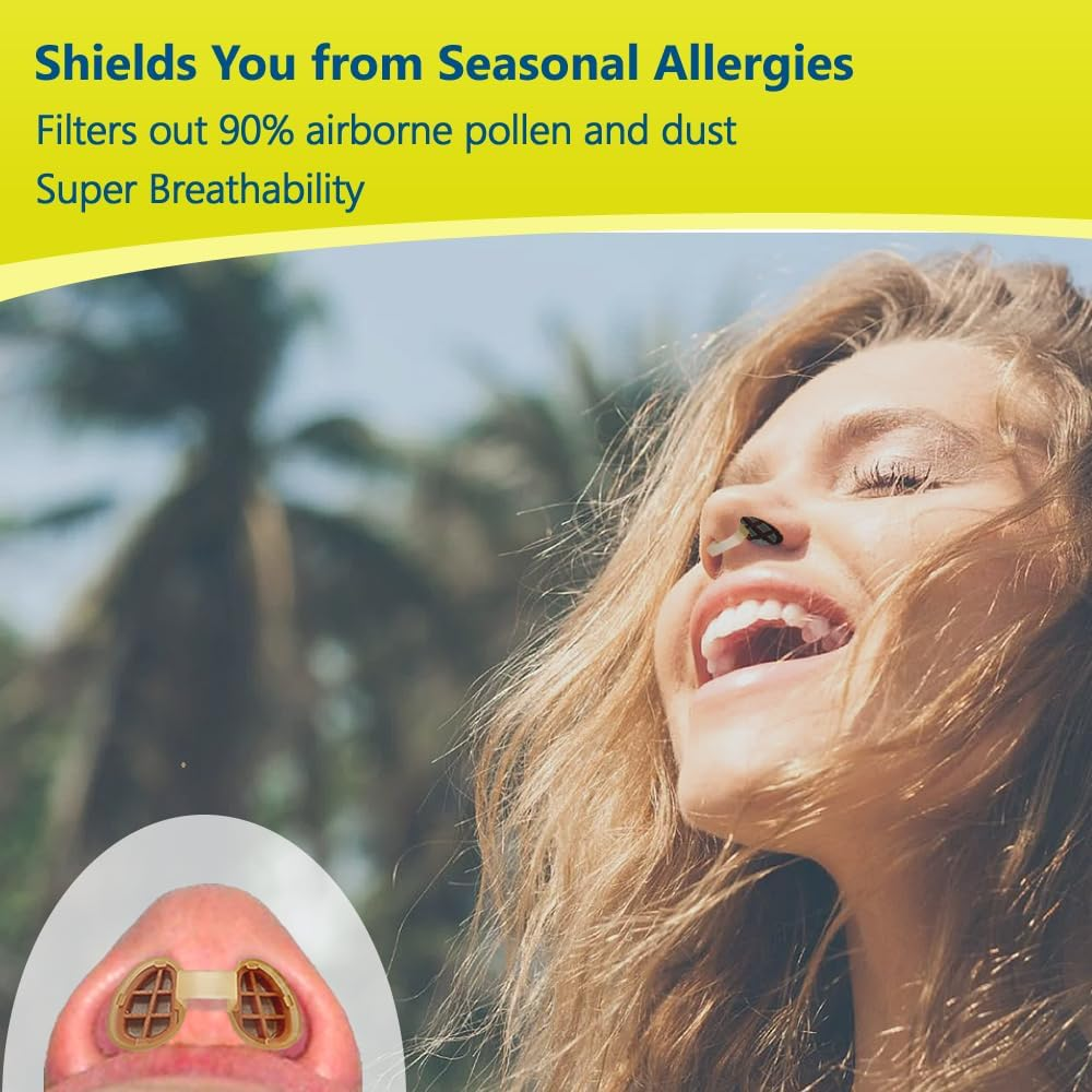 Woodyknows 3 Allerscreen Nasal Filters with 12 Pairs of Replacement Filters, Model 2024, Seasonal and Dust Allergies Aid (Large, 3 Filters+12 Replacements) image number 4