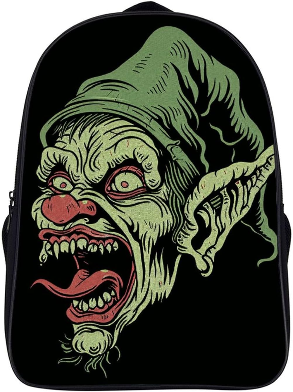 Dwrepo Green Gothic Style Backpack 16 Inch Laptop Backpack with Adjustable Shoulder Straps Casual Daypack for Men Women, Black, 40X28X16Cm, Travel Backpacks image number 5