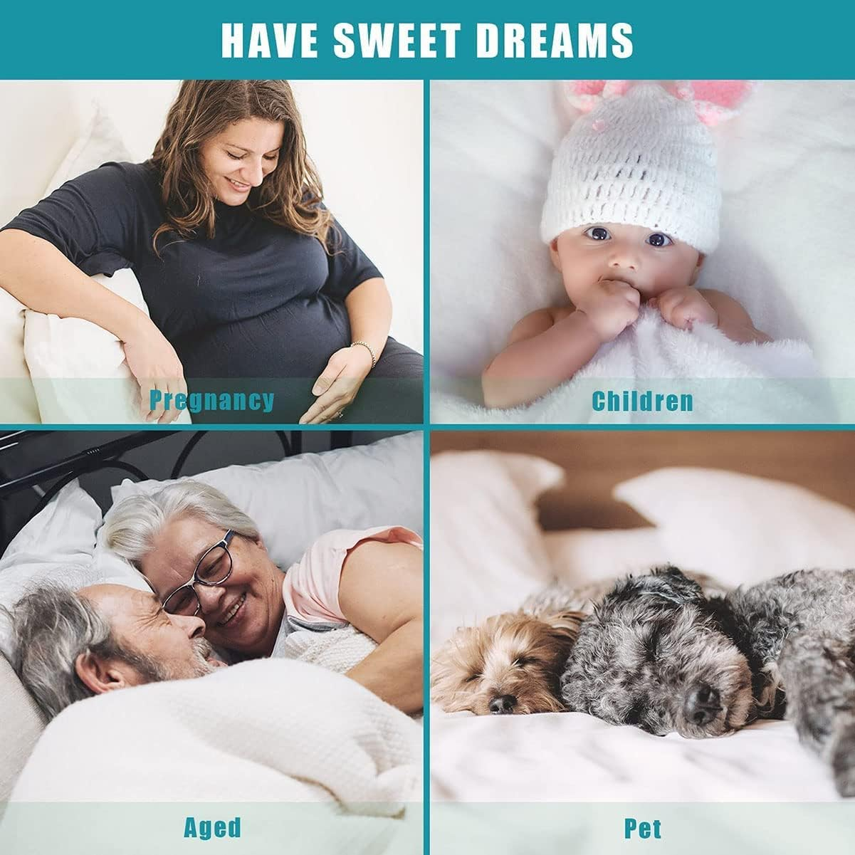 Duvet Protector Waterproof Breathable Comforter Cover Reusable Multi-Use Protective Incontinence Protector Duvet Cover with Double Zipper for Babies, Adults and Pets. image number 2