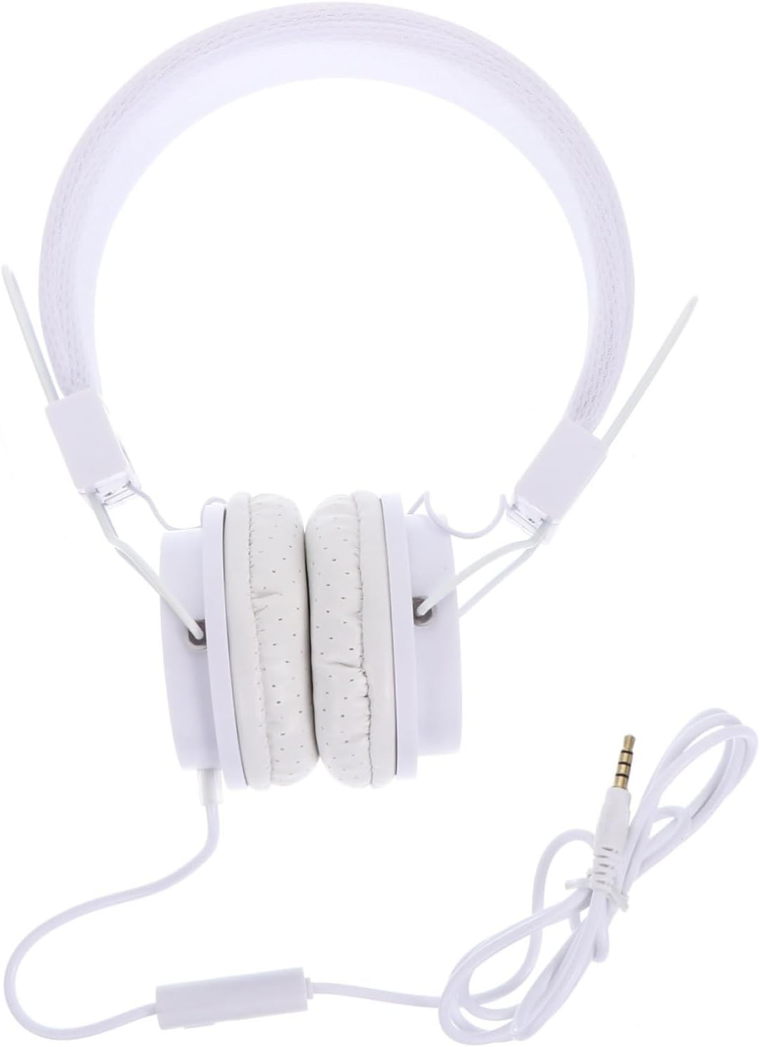 POPETPOP Wired Over-Head Gaming Headphones with Microphone for Computer, Bass Stereo Sound, White Color, Suitable for Pc Gamers and Online Streaming image number 1
