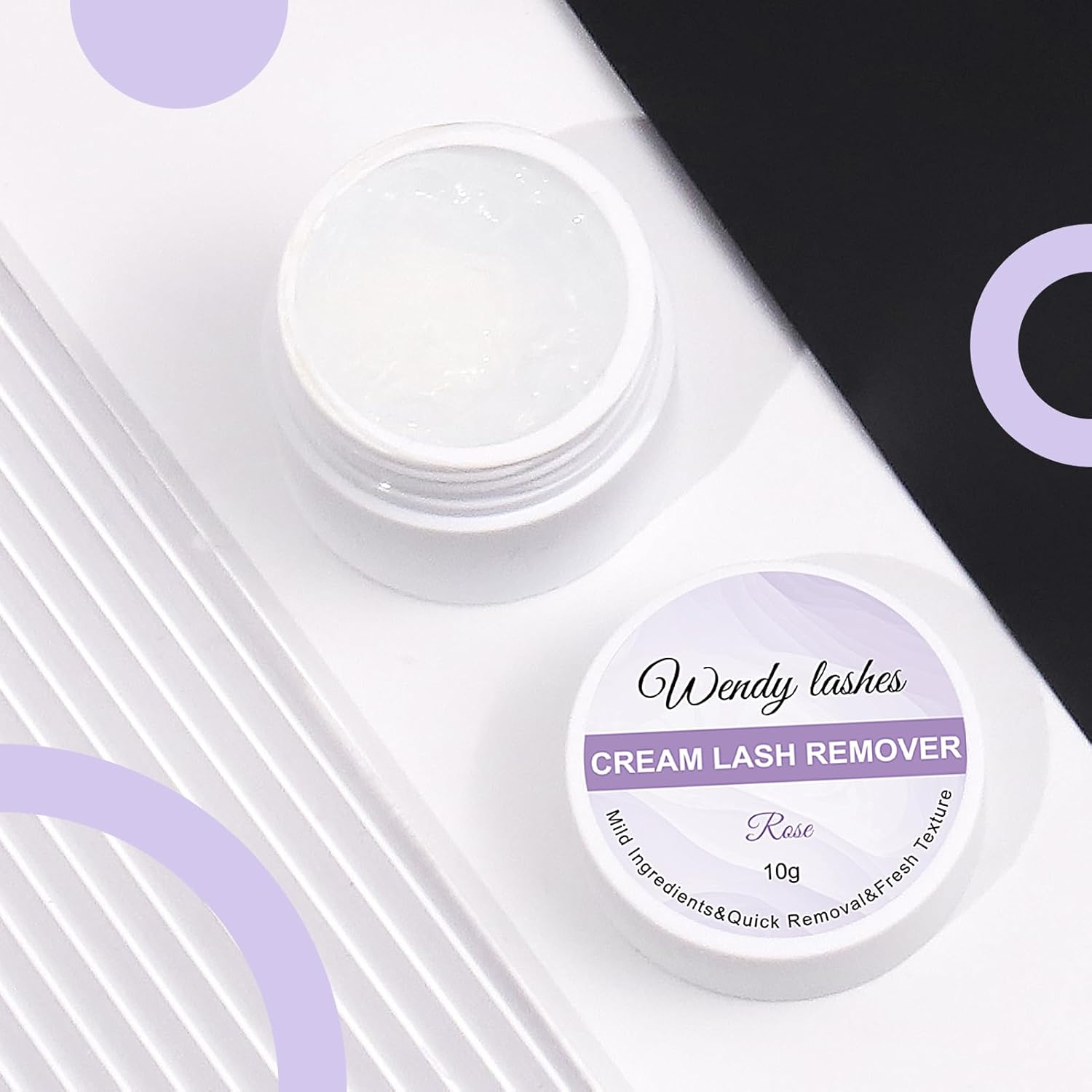 WENDY LASHES Eyelash Remover for Eyelash Extensions Low Irritation 10G Professional Fast Dissolving Glue Remover Cream for Sensitive Skin (Rose 10G) image number 2