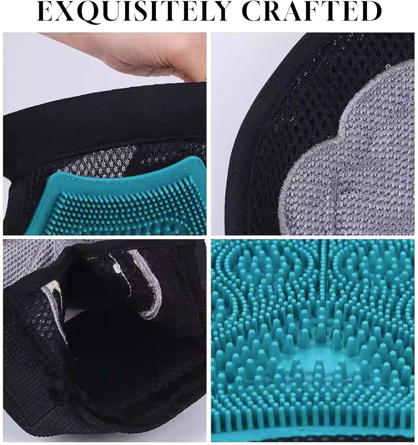 Pet Grooming Glove, 2-In-1 Luxury Dog Fur Remover & Cat Hair Remover Mitt, Deshedding Glove for Dogs, Cats, Kittens & Puppies, Massage Grooming Glove for Removing Loose Fur, Dirt & Dust image number 2