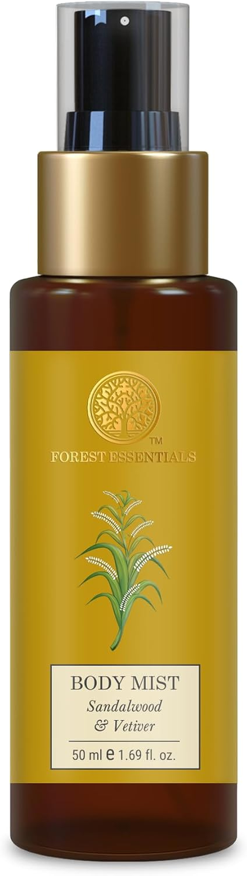 Forest Essentials Body Mist Sandalwood & Vetiver|Hydrates & Scents the Skin|Body Spray for Men and Women image number 5
