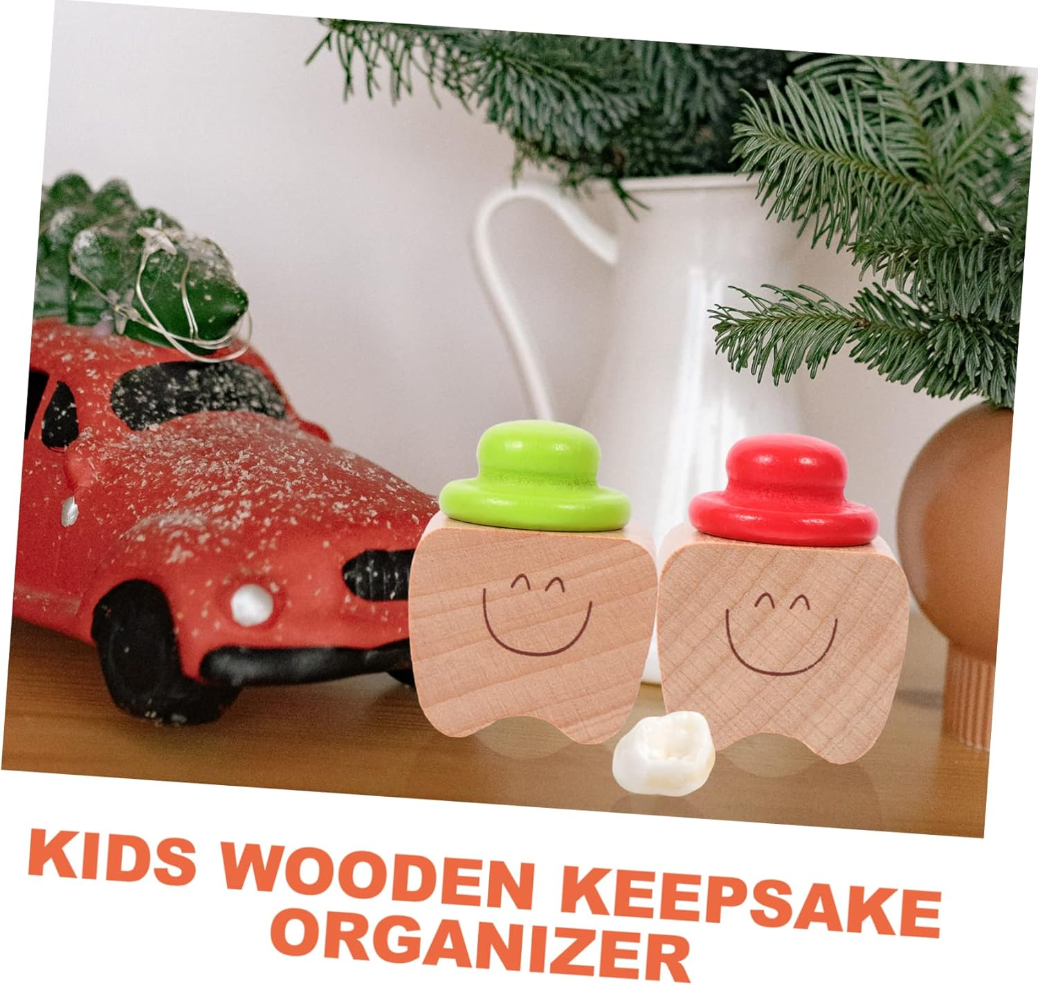 4Pcs Teeth Keepsake Boxes Adorable Tooth Organizers for Storing image number 2